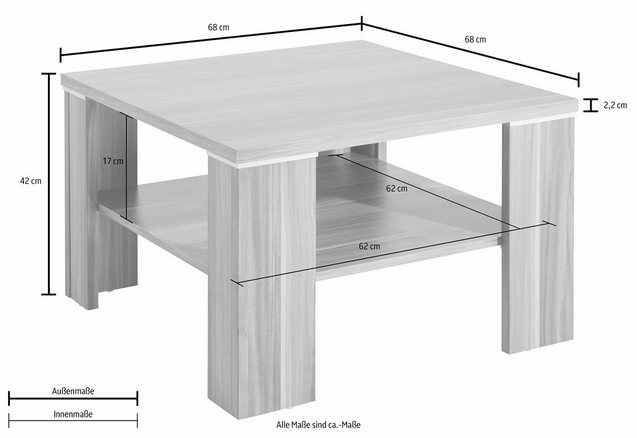 Salontafel, vierkant Salontafel, vierkant