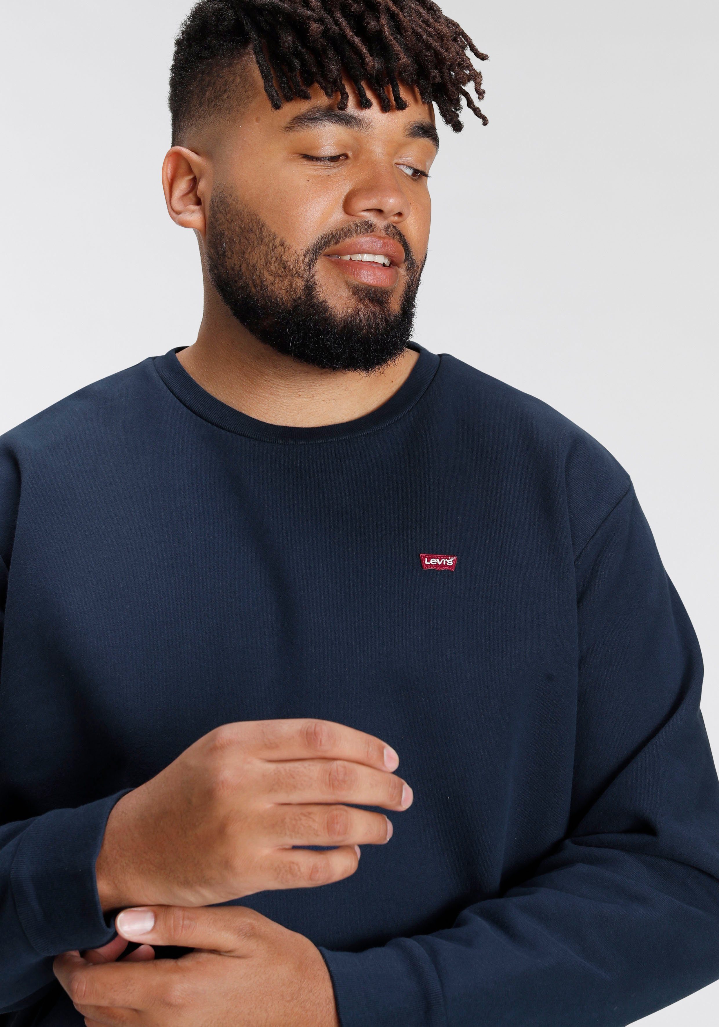 Levi's® Plus Sweatshirt BIG ORIGINAL HM CREW met batwing-logobadge