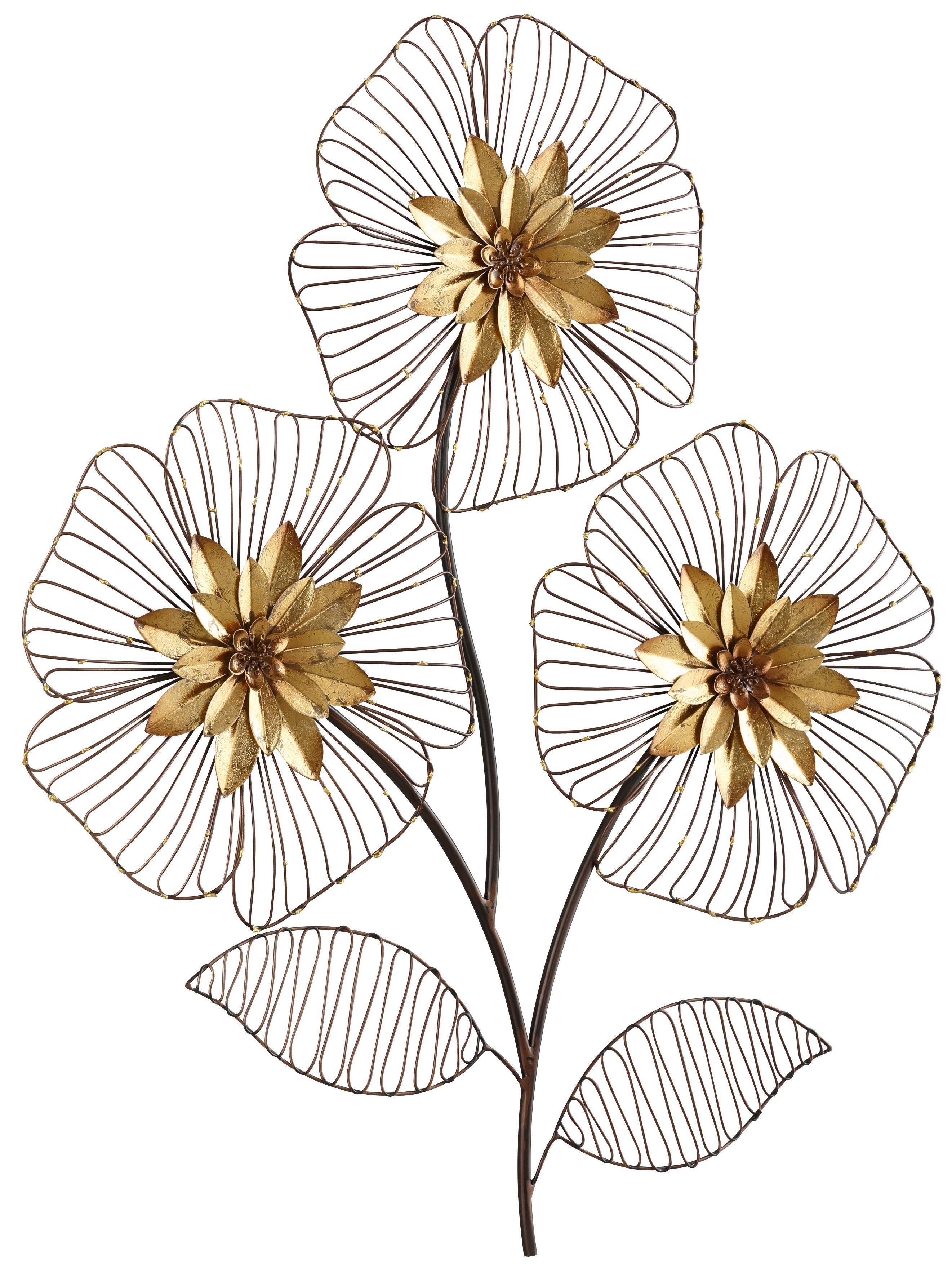 Doe voorzichtig Ongemak titel HOFMANN LIVING AND MORE Sierobject voor aan de wand Wanddecoratie  bloemboeket Wanddecoratie, motief bloemen, van metaal makkelijk besteld |  OTTO