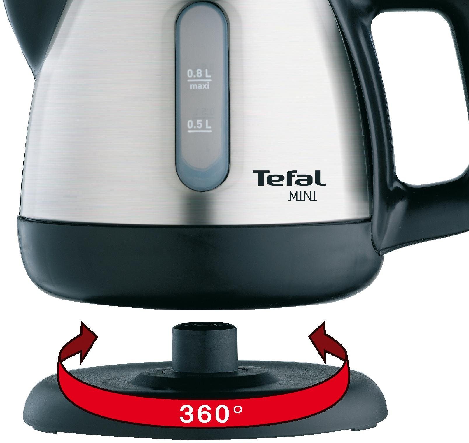 Tefal Waterkoker BI8125, 0,8 l, Draadloos, 360°-voet, droogkook-/oververhittingsbeveiliging