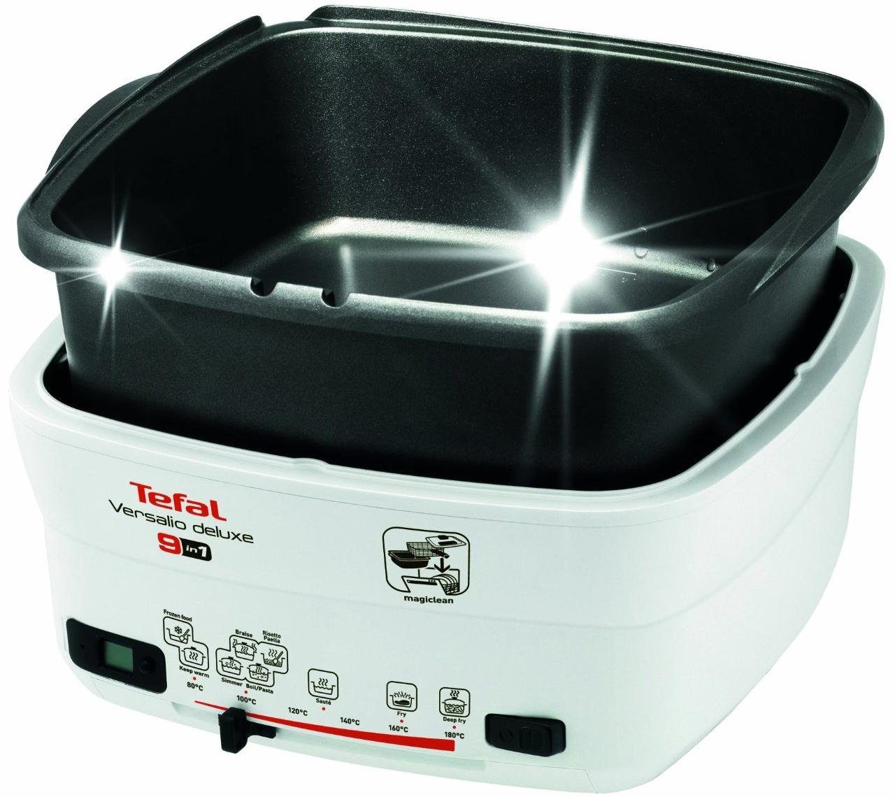 Tefal Friteuse Versalio Deluxe Capaciteit 1,3 kg, incl. spatel, regelbare temperatuur, FR4950