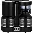 krups filterkoffieapparaat duothek plus km8508, 1 l, combi-automaat voor koffie en thee zwart