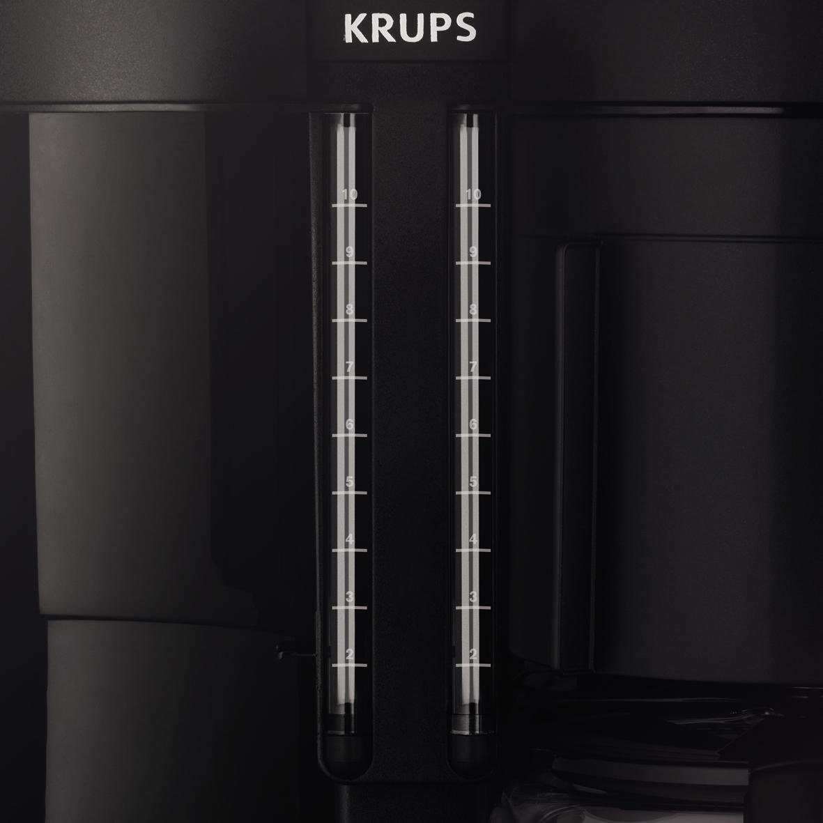 Krups Filterkoffieapparaat KM8508 Duothek Plus, 1 l, 1l koffiepot, papieren filter 1x4, combi-automaat voor koffie en thee