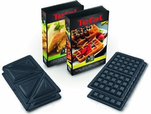 Tefal 2-in-1-combi-wafelijzer SW852D Snack Collection platen met antiaanbaklaag, geschikt voor de vaatwasser, vele functies