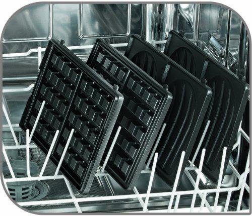 Tefal 2-in-1-combi-wafelijzer SW852D Snack Collection platen met antiaanbaklaag, geschikt voor de vaatwasser, vele functies