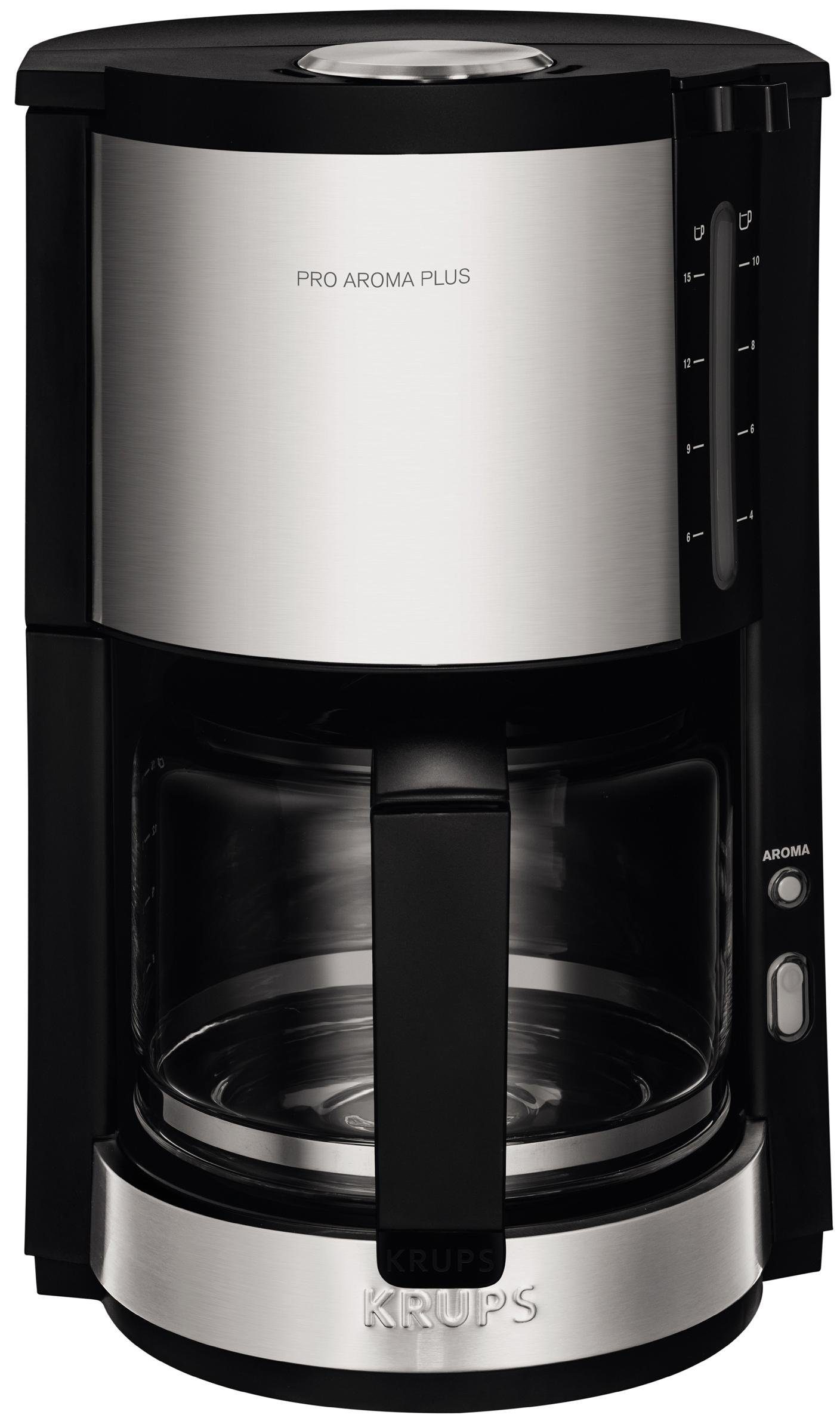 Krups Filterkoffieapparaat ProAroma Plus KM321, 1,25 l, 1,25l koffiepot, papieren filter 1x4, met aromaschakelaar, 1100 w