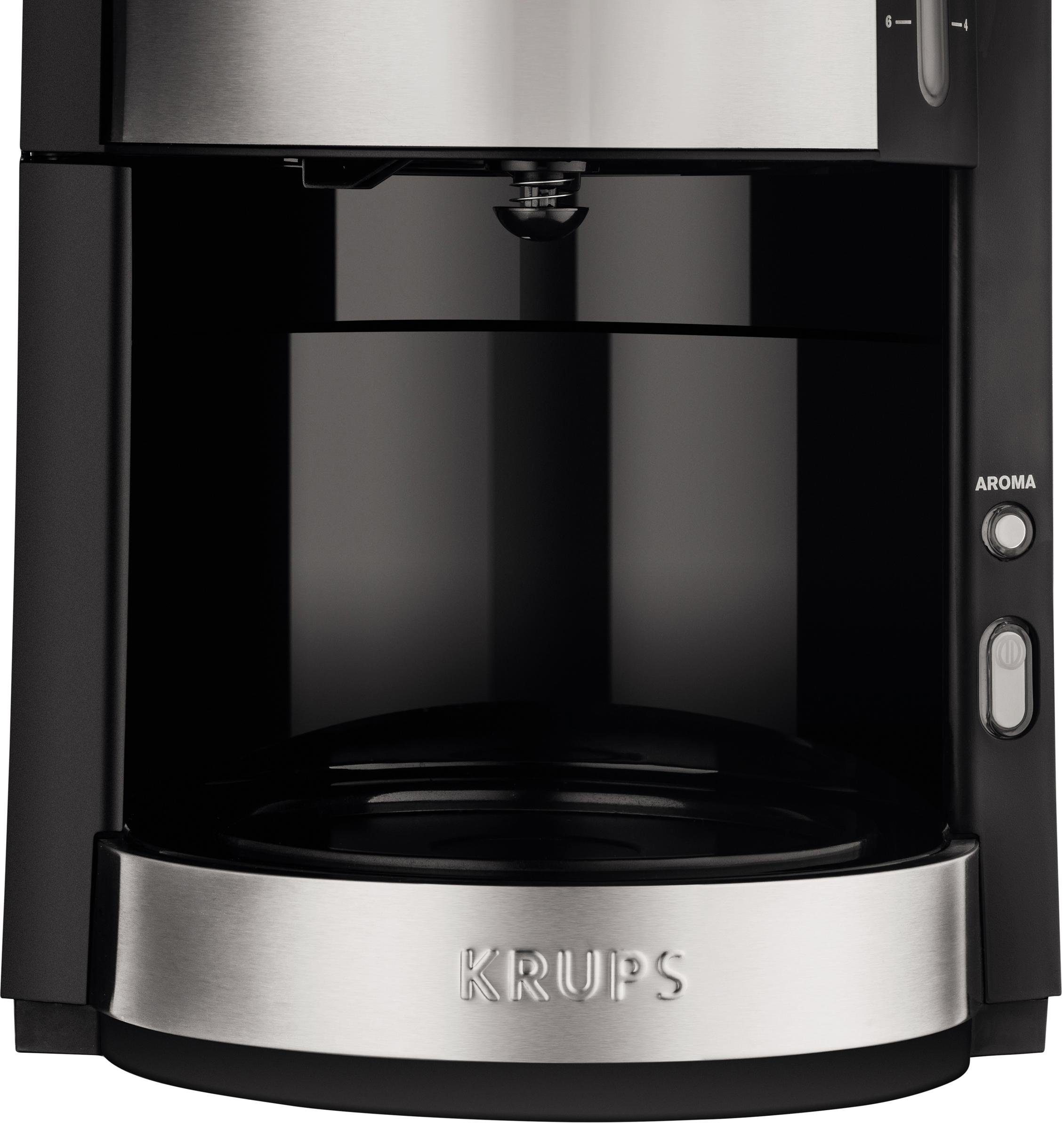 Krups Filterkoffieapparaat ProAroma Plus KM321, 1,25 l, 1,25l koffiepot, papieren filter 1x4, met aromaschakelaar, 1100 w