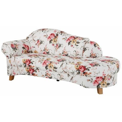 woonkamer chaise longues roze HOME AFFAIRE recamier Mayfair met bloemmotief vrijstaand naar keuze armleuning links of rechts structuur roos