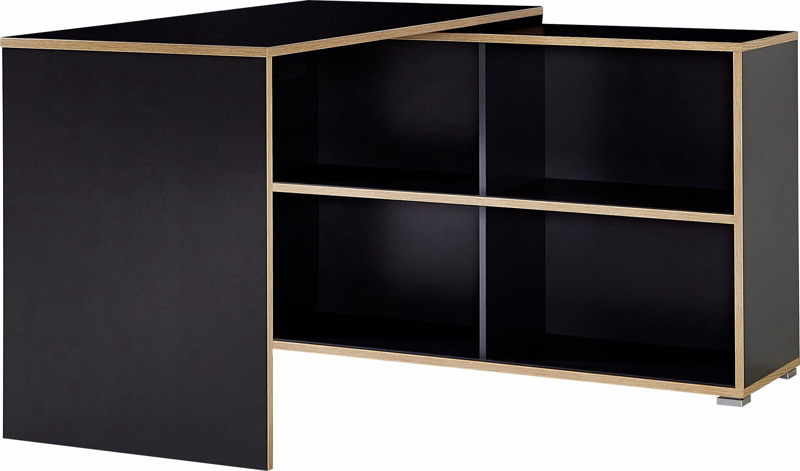 GERMANIA Hoekbureau Slide Plankelement met schuifdeuren/omkeerbaar, 120x120 cm, Made in Germany