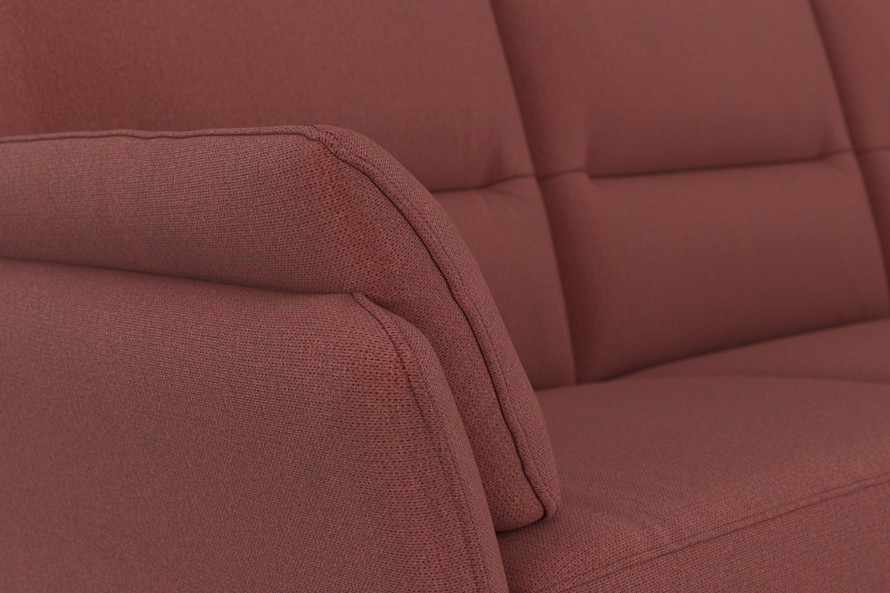 DOMO collection 3-zitsbank Pina tijdloos en elegant, smalle armleuningen, compacte afmetingen