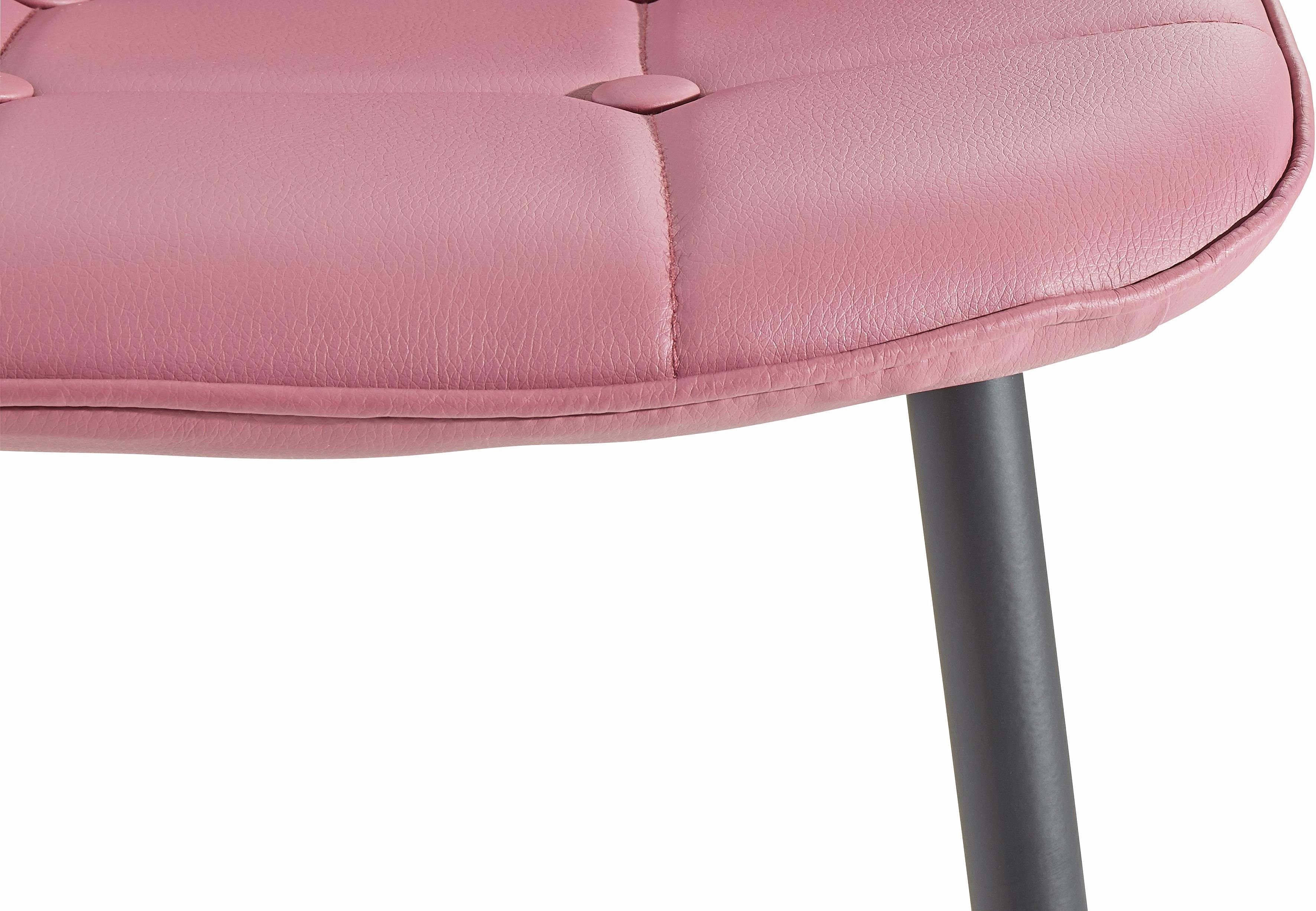 INOSIGN Eethoek Sabine + Luna Eettafel, breedte 160 cm en 4 eetkamerstoelen, overtrekstof in imitatieleer (set, 5-delig)
