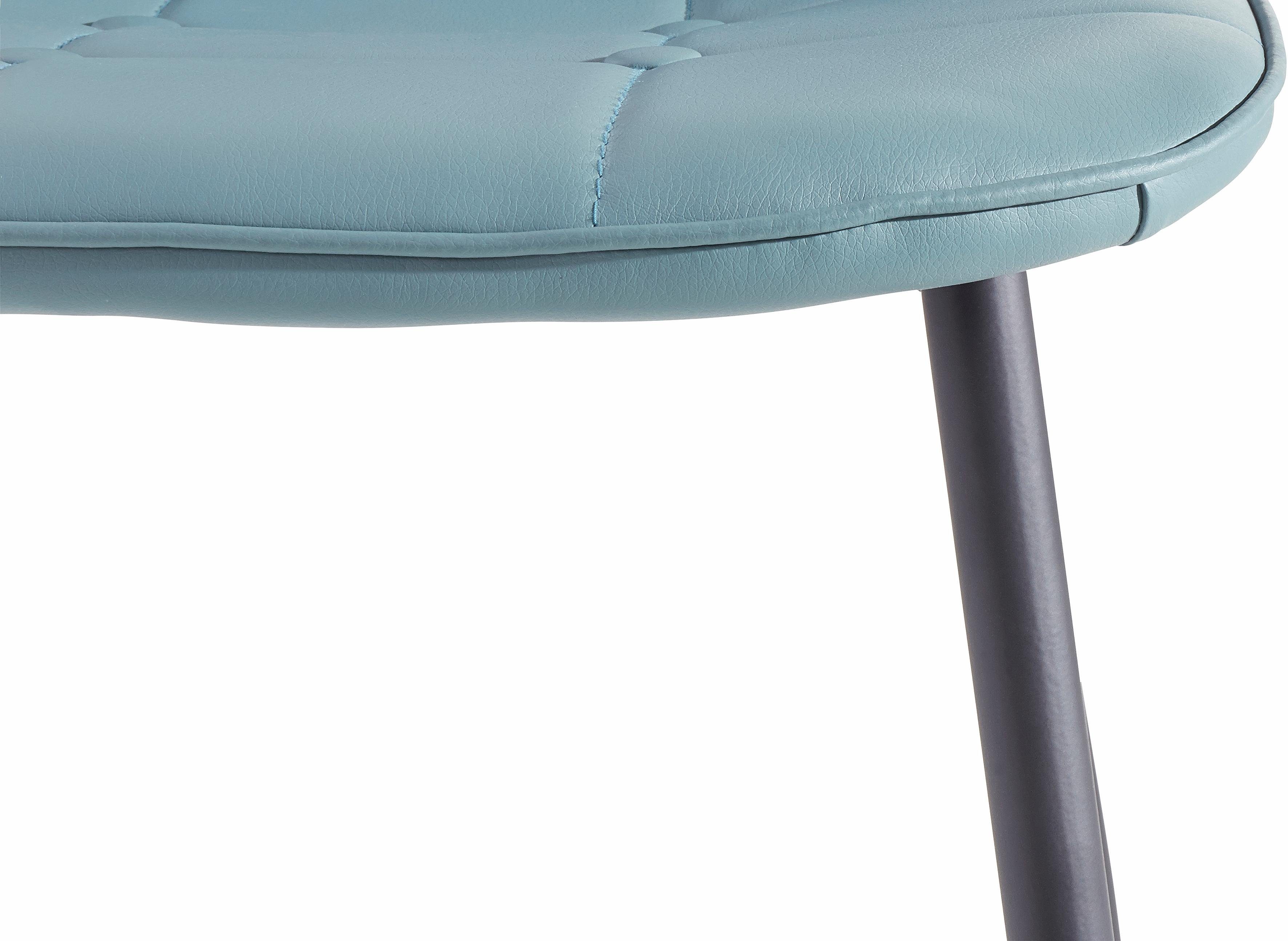 INOSIGN Eethoek Sabine + Luna Eettafel, breedte 120 cm en 4 eetkamerstoelen, overtrekstof in imitatieleer (set, 5-delig)