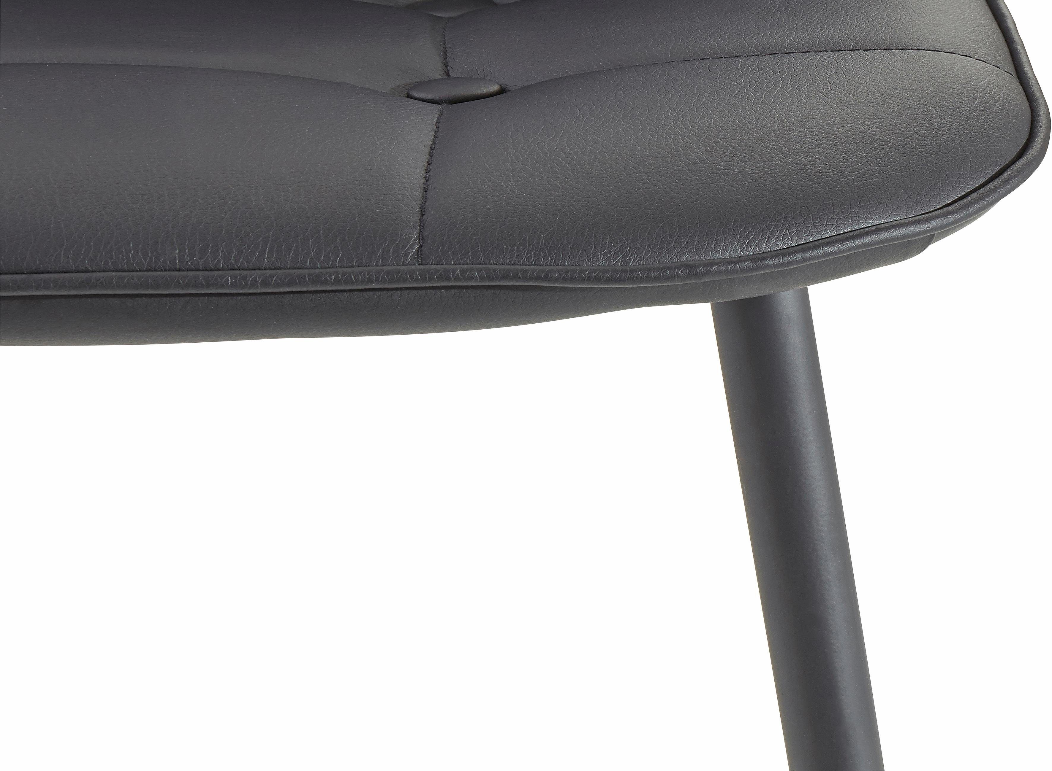 INOSIGN Eethoek Sabine + Luna Eettafel, breedte 160 cm en 4 eetkamerstoelen, overtrekstof in imitatieleer (set, 5-delig)
