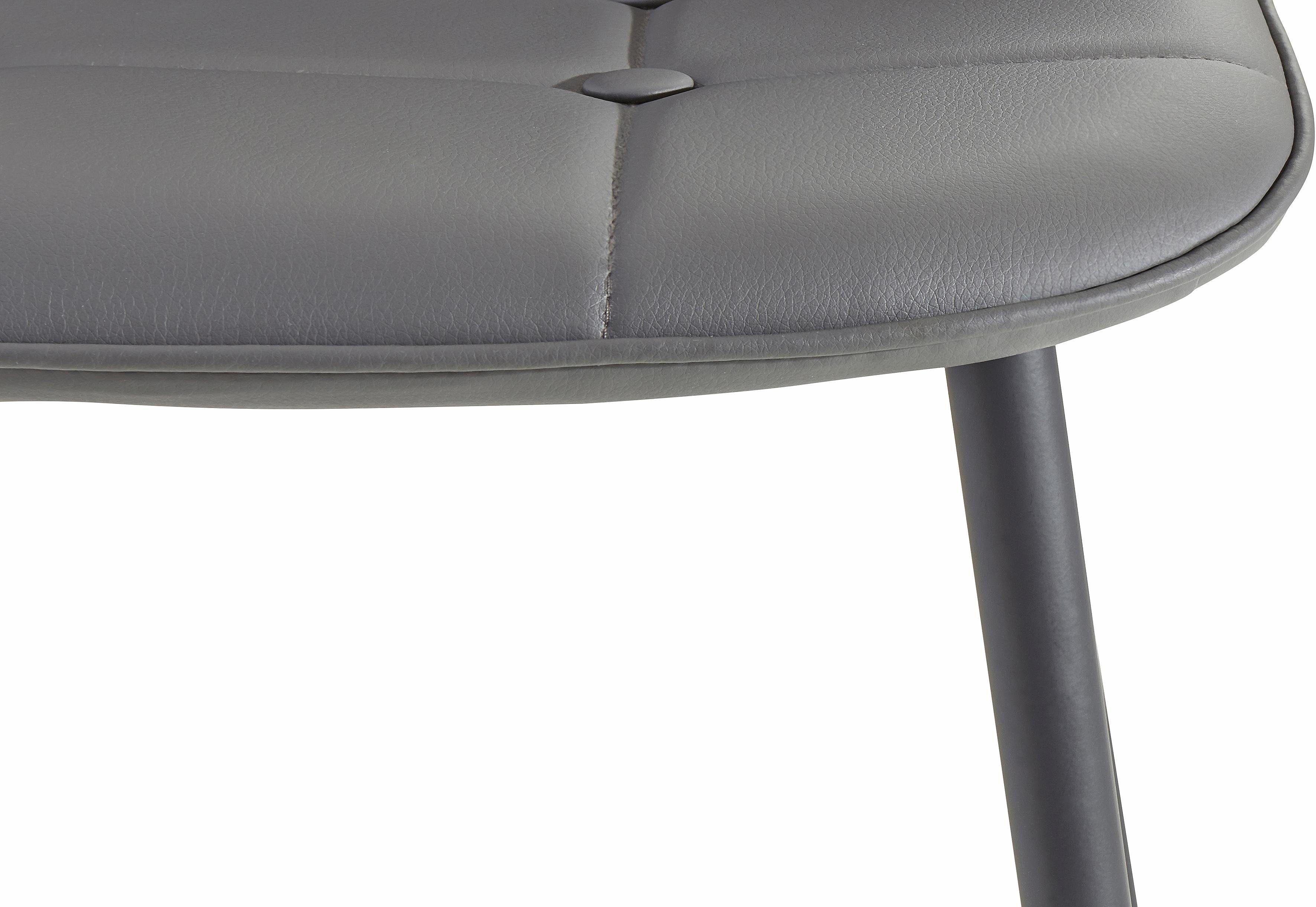INOSIGN Eethoek Sabine + Luna Eettafel, breedte 120 cm en 4 eetkamerstoelen, overtrekstof in imitatieleer (set, 5-delig)