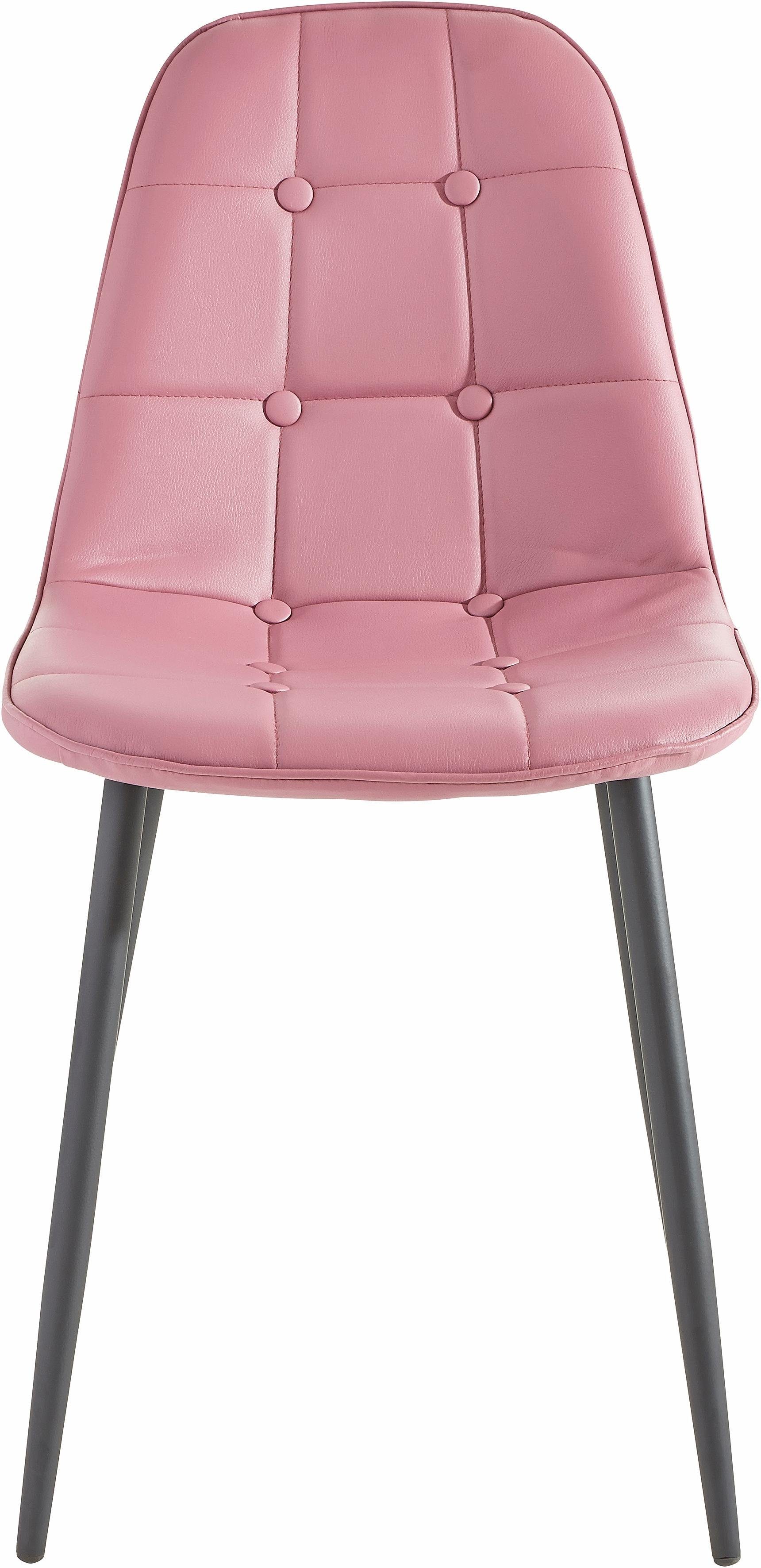INOSIGN Eethoek Sabine + Luna Eettafel, breedte 160 cm en 4 eetkamerstoelen, overtrekstof in imitatieleer (set, 5-delig)