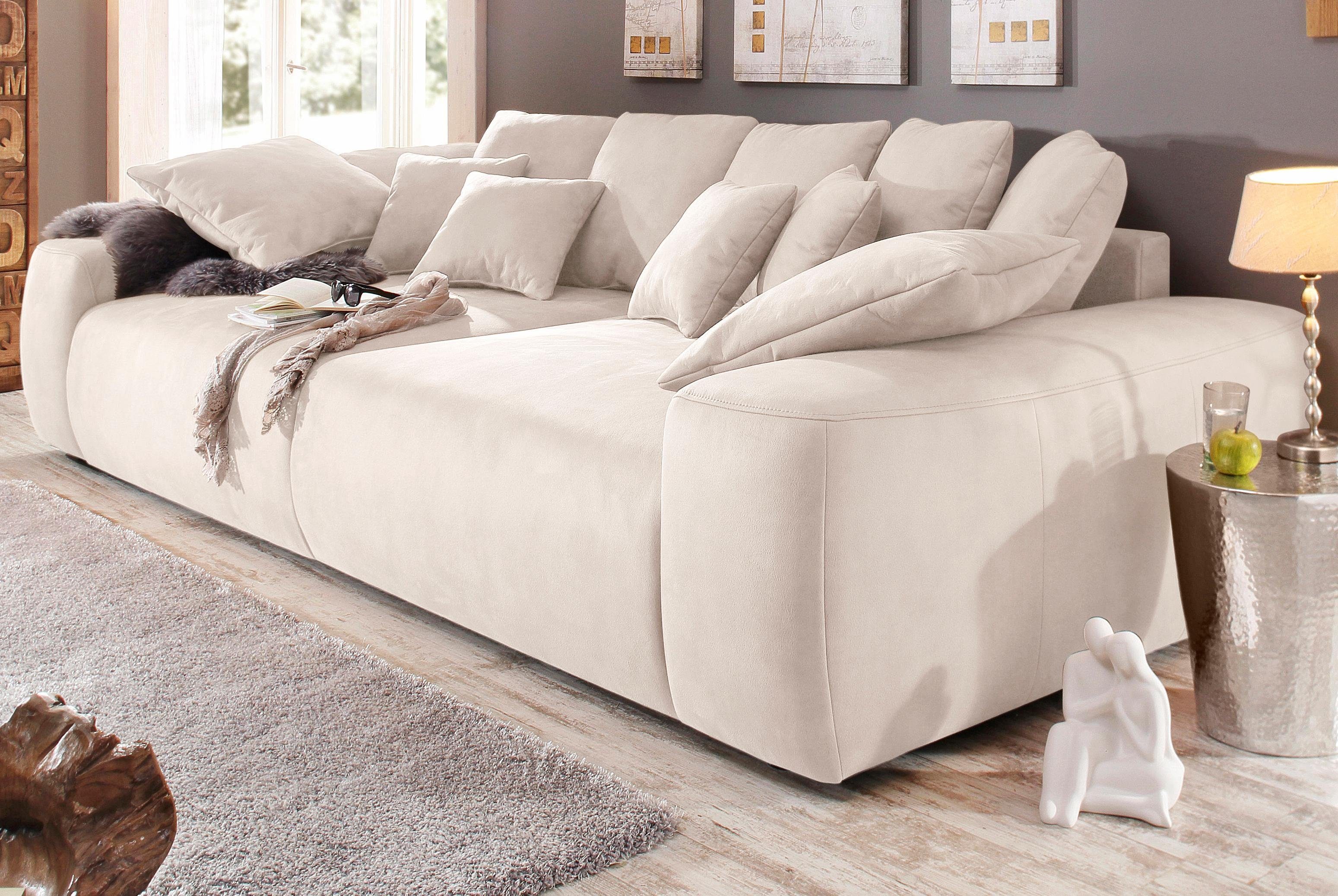 Merchandising wij erwt Home affaire Megabank Breedte 302 cm, lounge bank met vele losse kussens  makkelijk besteld | OTTO
