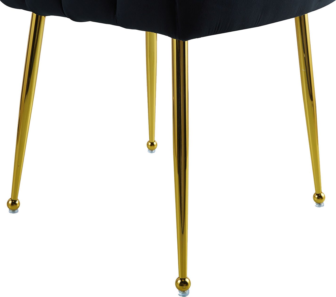 Kayoom Stoel Muna 125, BESTSELLER! opvallende rug-/armleuning in schelpvorm opvallende gevlochten rugleuning, fluwelen bekleding, goudkleurige poten (1 stuk)