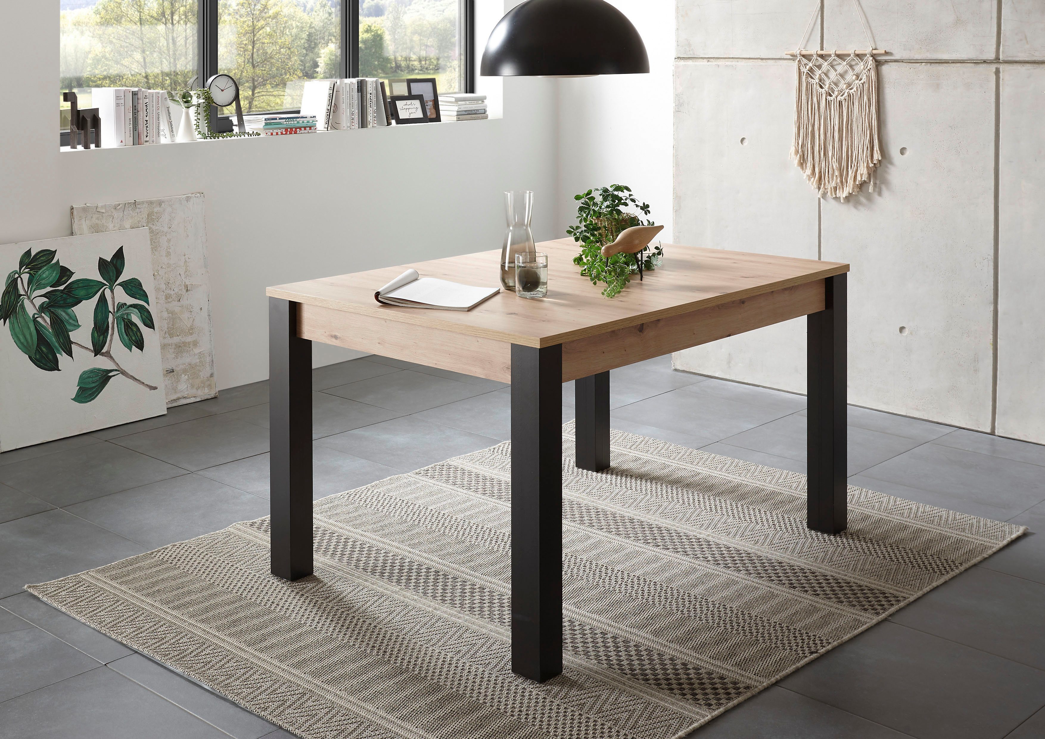 Stolkom Eettafel LUCAS, TOPSELLER! 140-210 cm uitschuifbaar, tafel in eiken artisan decor