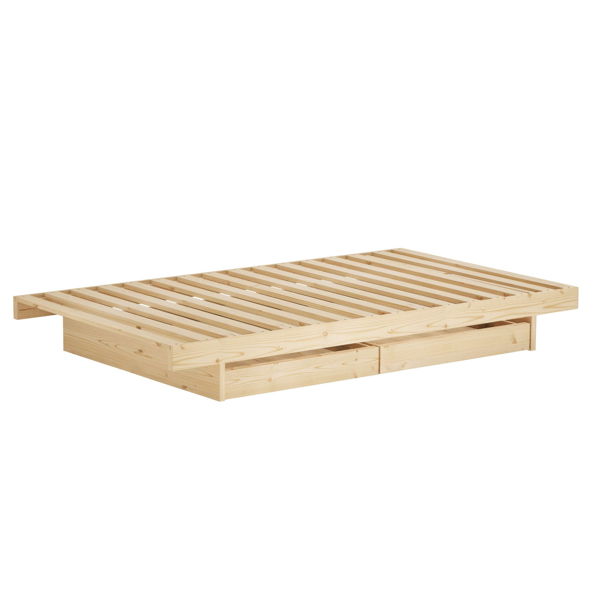 Karup Bedframe Kanso Bed, opbergbed, bed met of zonder lades Bed met/zonder lades, inclusief lattenbodem, FSC® gecertificeerd