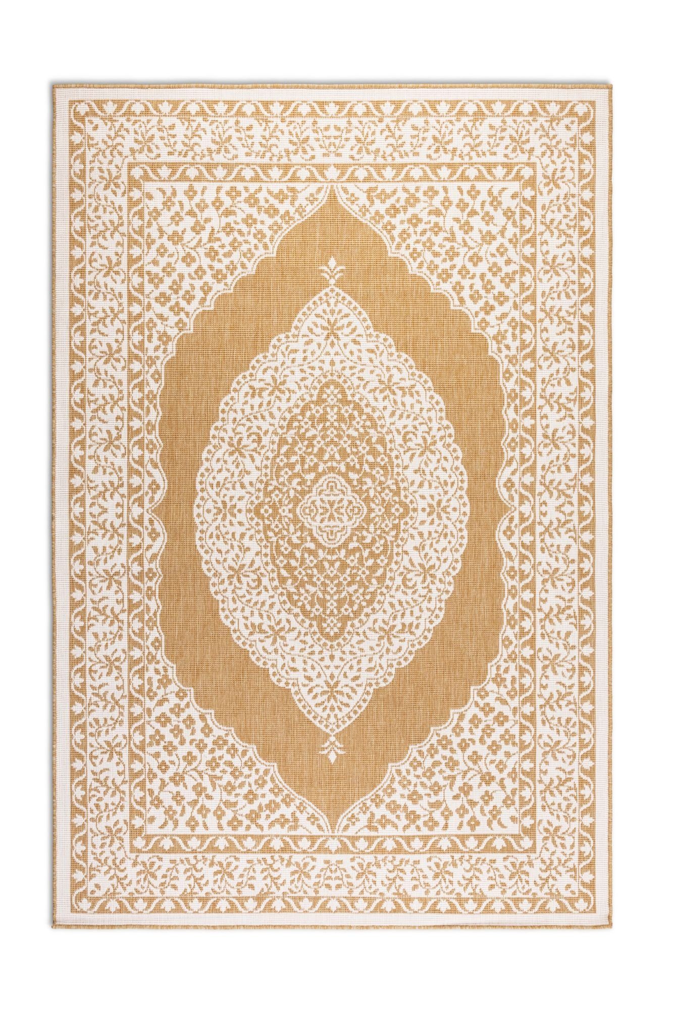 ELLE DECORATION Vloerkleed Meekly omkeerbaar tapijt Vlakweefsel, In-& Outdoor, Modern, tweezijdig, balkon, woonkamer