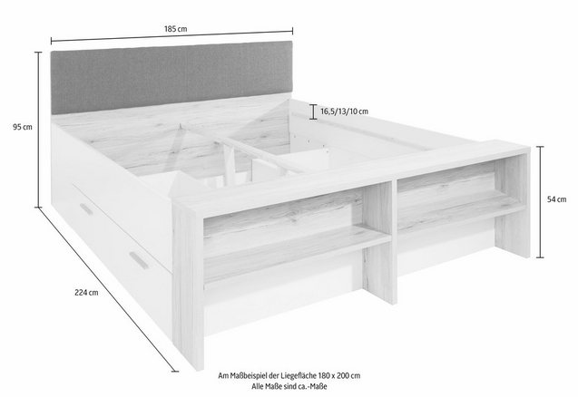 Bed met bergruimte incl. laden Bed met bergruimte incl. laden