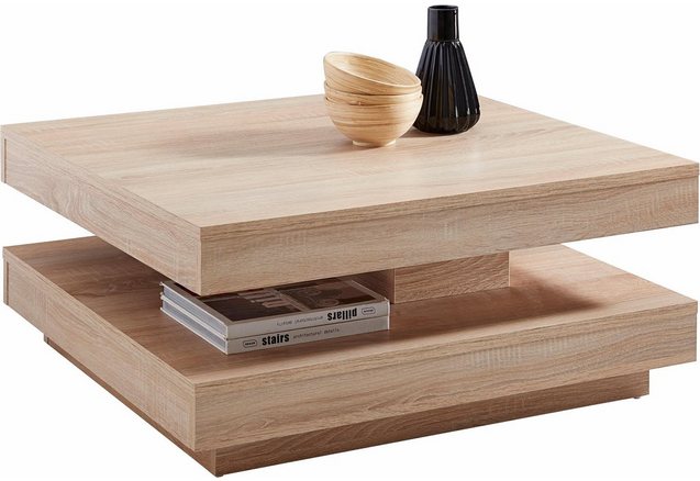 Salontafel met draaibaar blad Salontafel met draaibaar blad