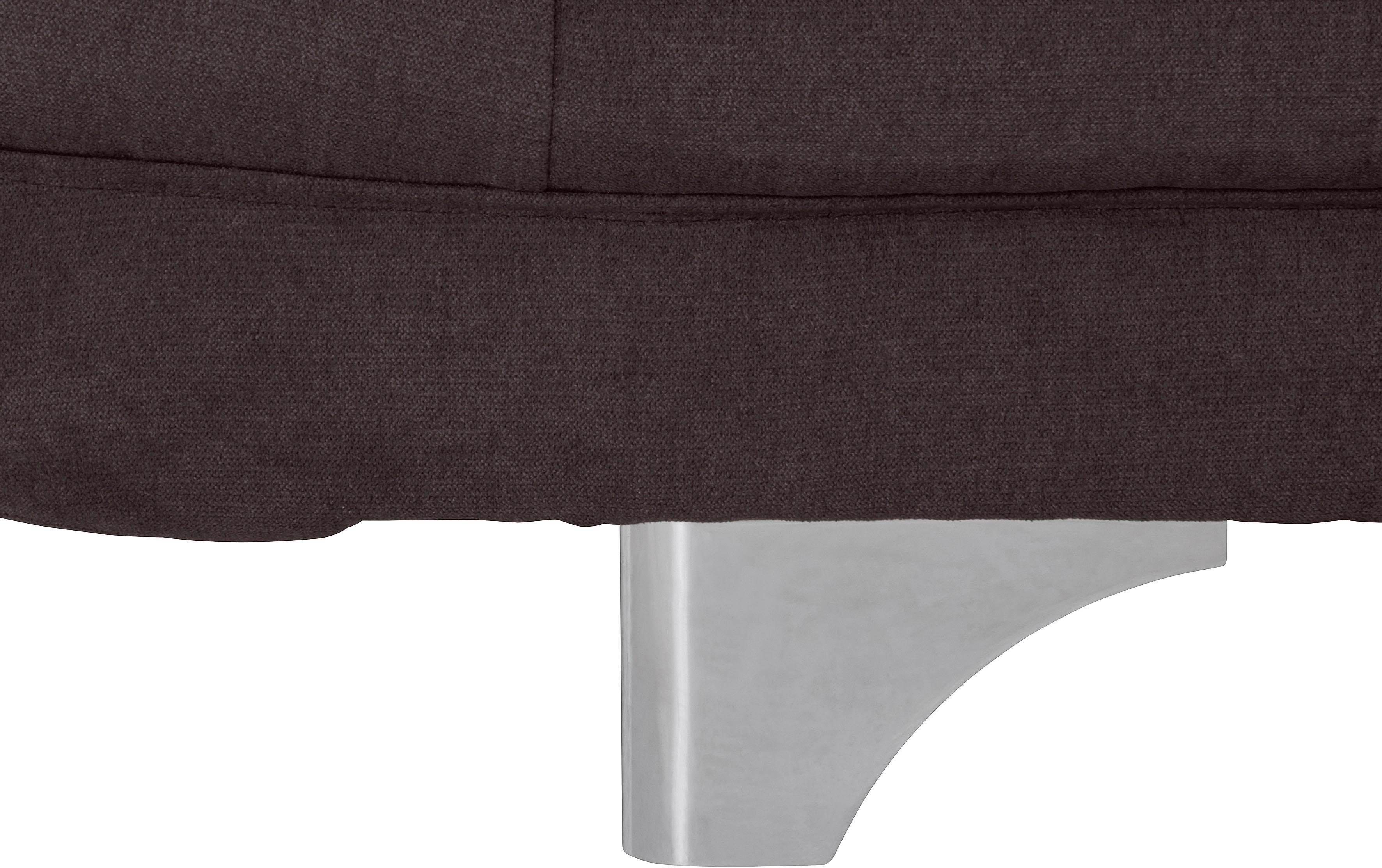 COTTA Zithoek Enterprise Set: bestaand uit 2-zitsbank en hocker, verstelbare hoofdsteun en armleuning (set)