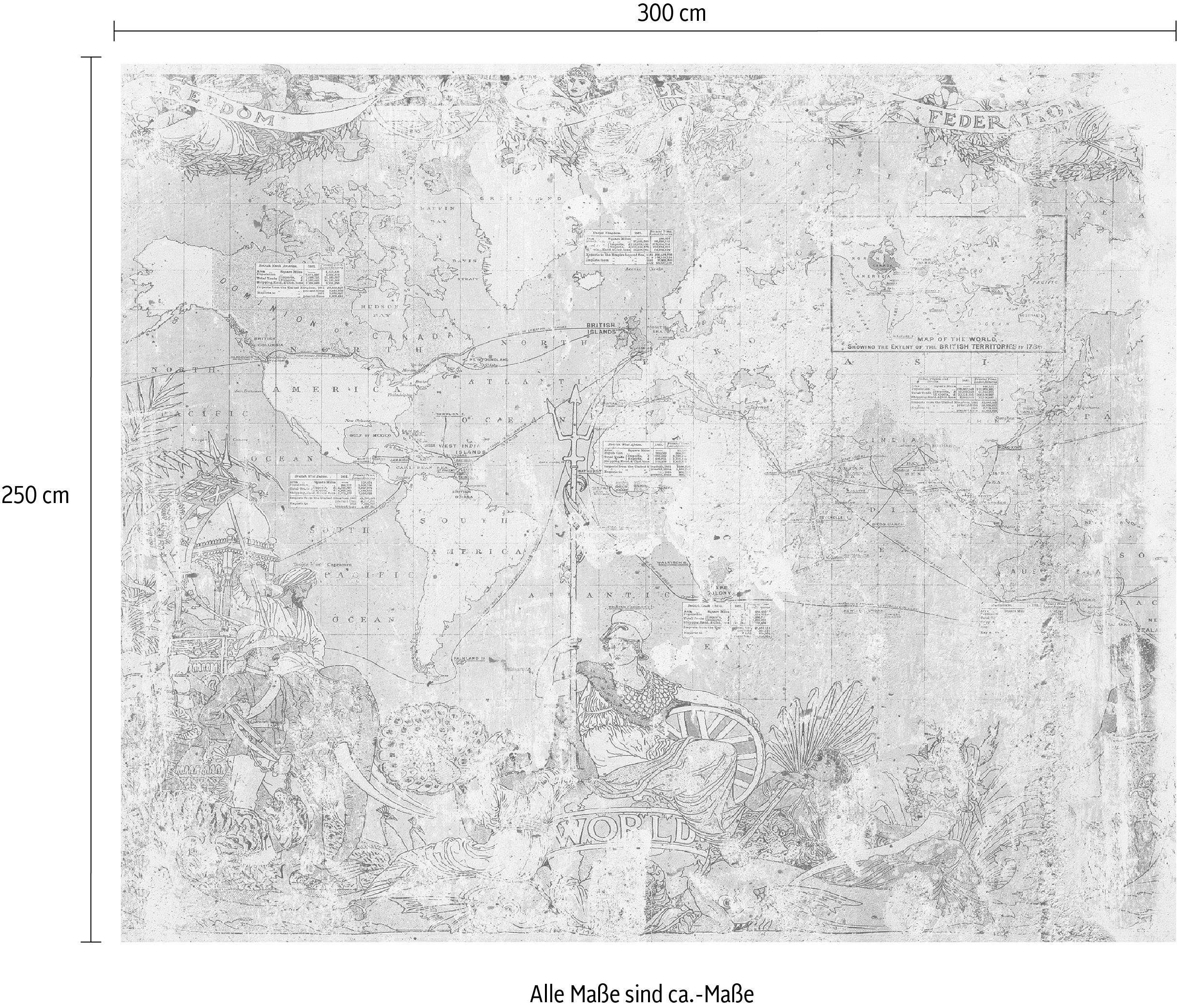 Komar Vliesbehang Digitale print vlies - British Empire - Afmeting 300 x 250 cm (1 stuk)