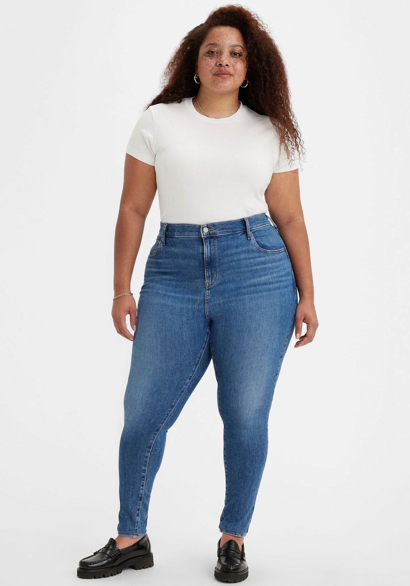 Levi's® Plus Skinny fit jeans 720 High-Rise met hoge taille