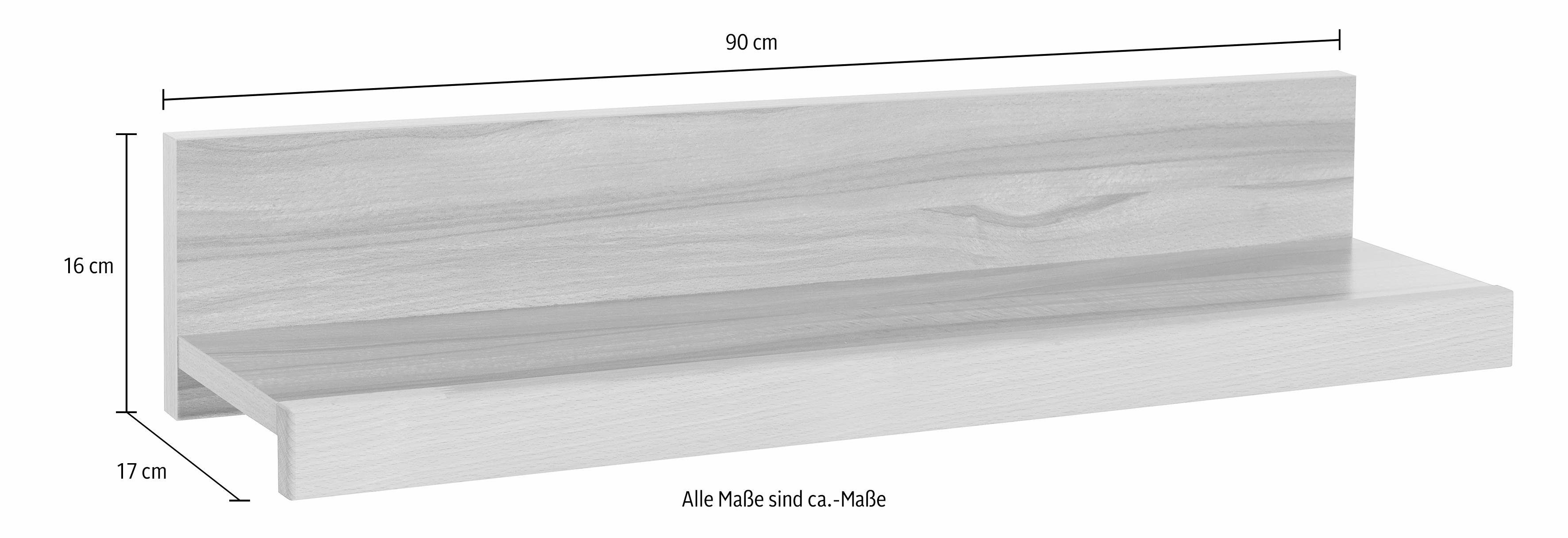 Home affaire Wandplank Logo,teilmassiv, Breite: je 90 cm (set, 2 stuks)