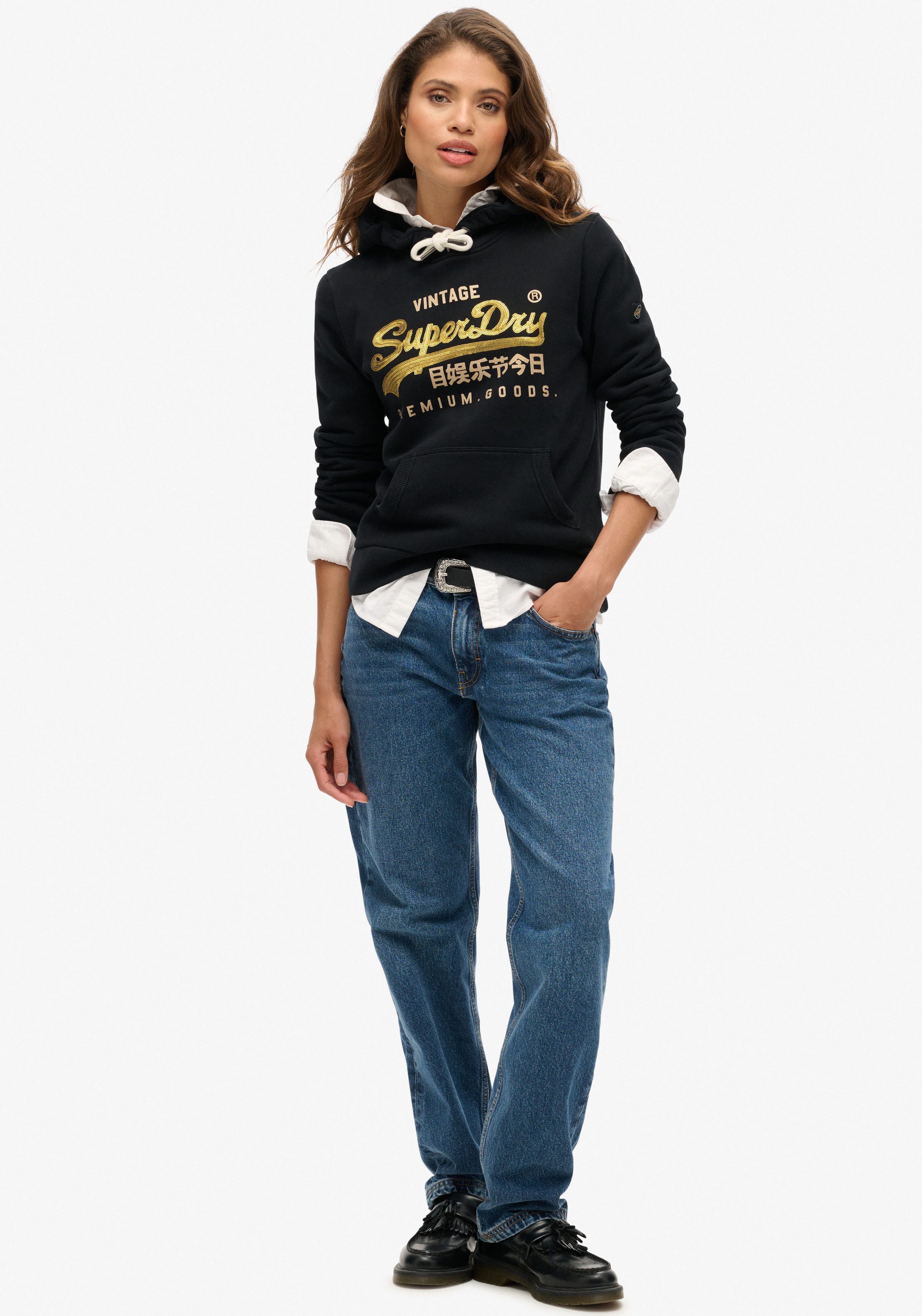 Superdry Hoodie EMBELLISHED VL GRAPHIC HOOD