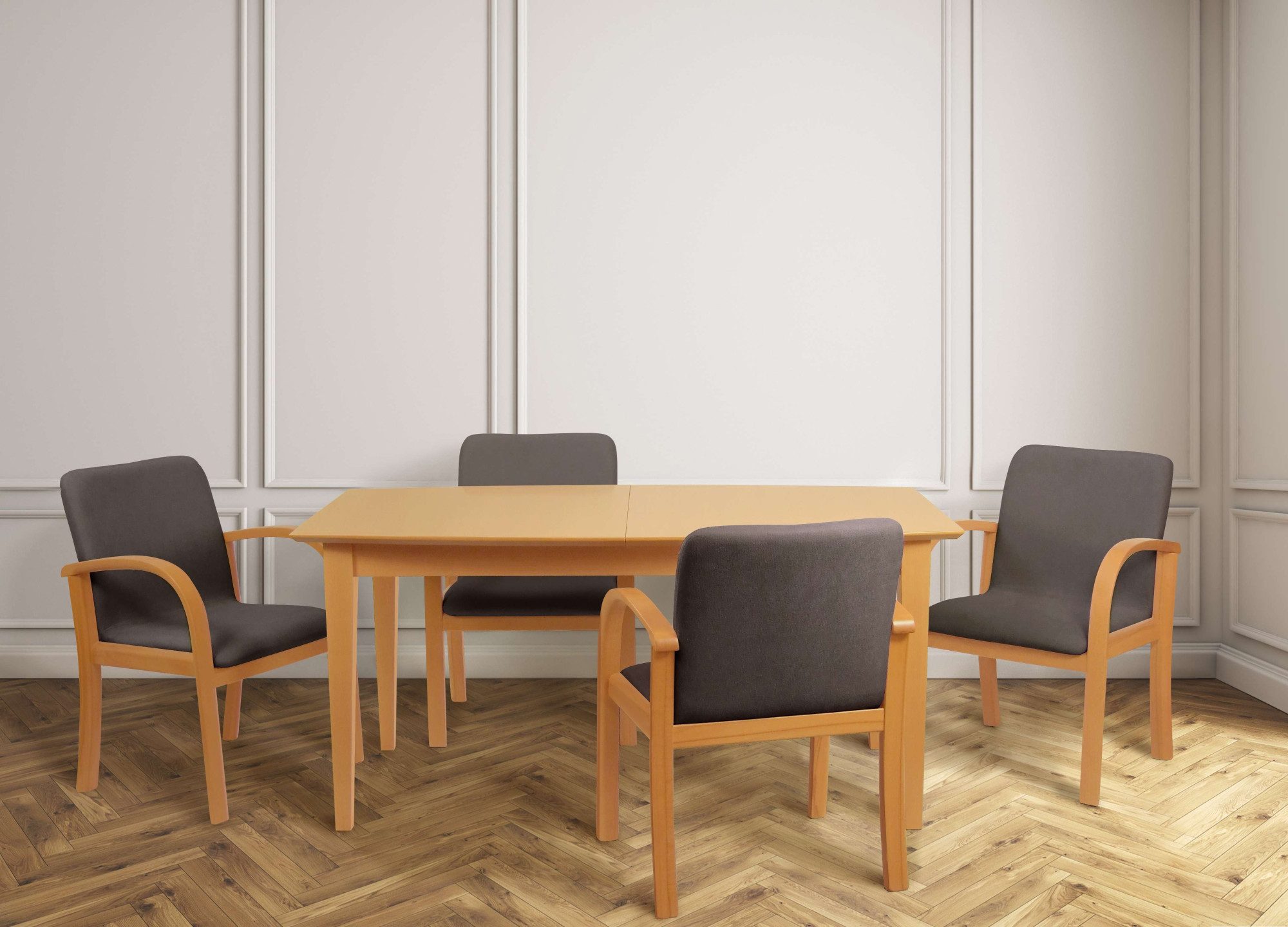 Home affaire Eetkamerstoel LINA707 Extra-comfort, vlekbestendig weefsel, massief hout (1 stuk)