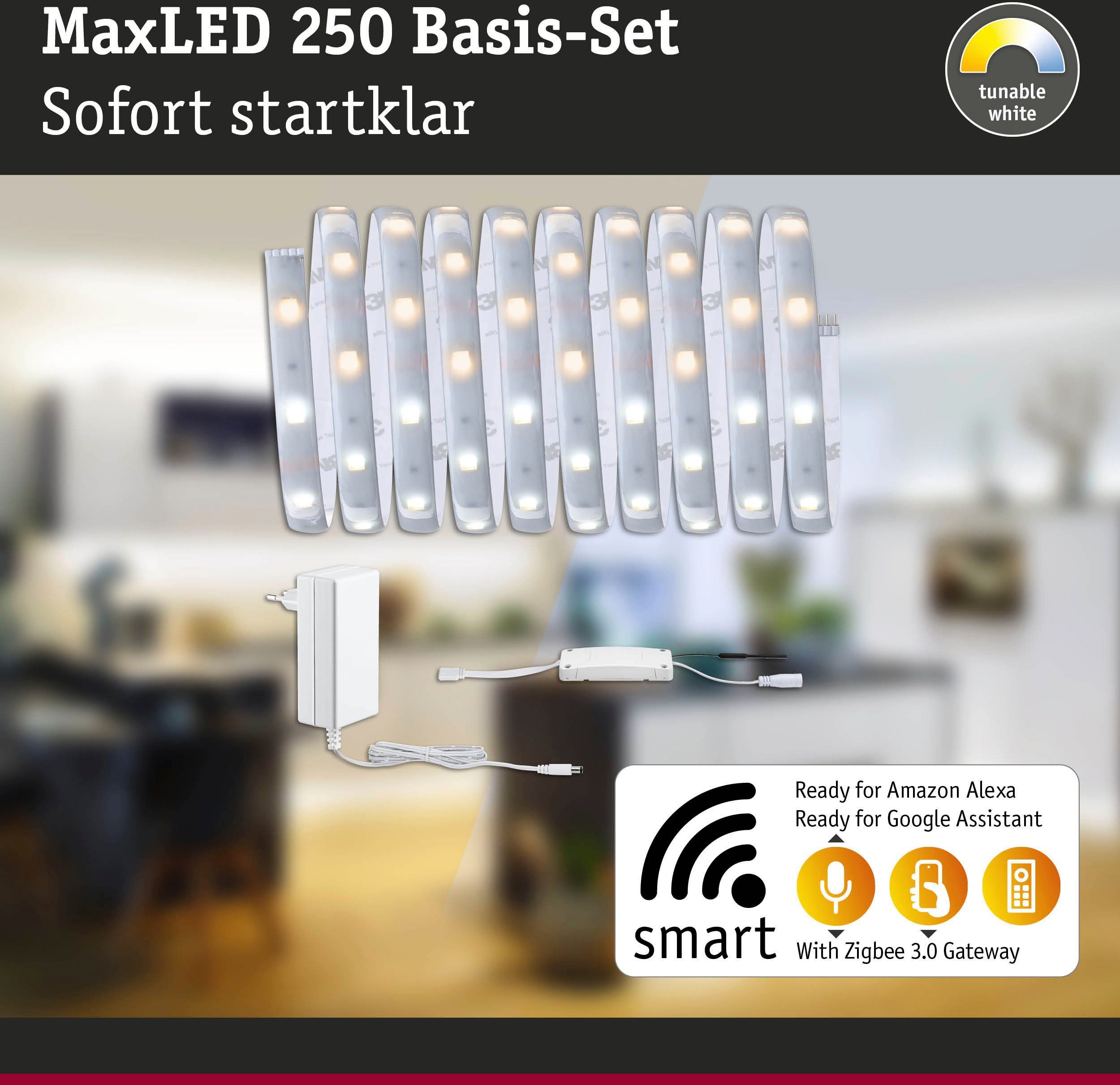 Paulmann Led-strepen MaxLED 250 Basisset Smart Home Zigbee IP44 12W 810 810lm (1 stuk)