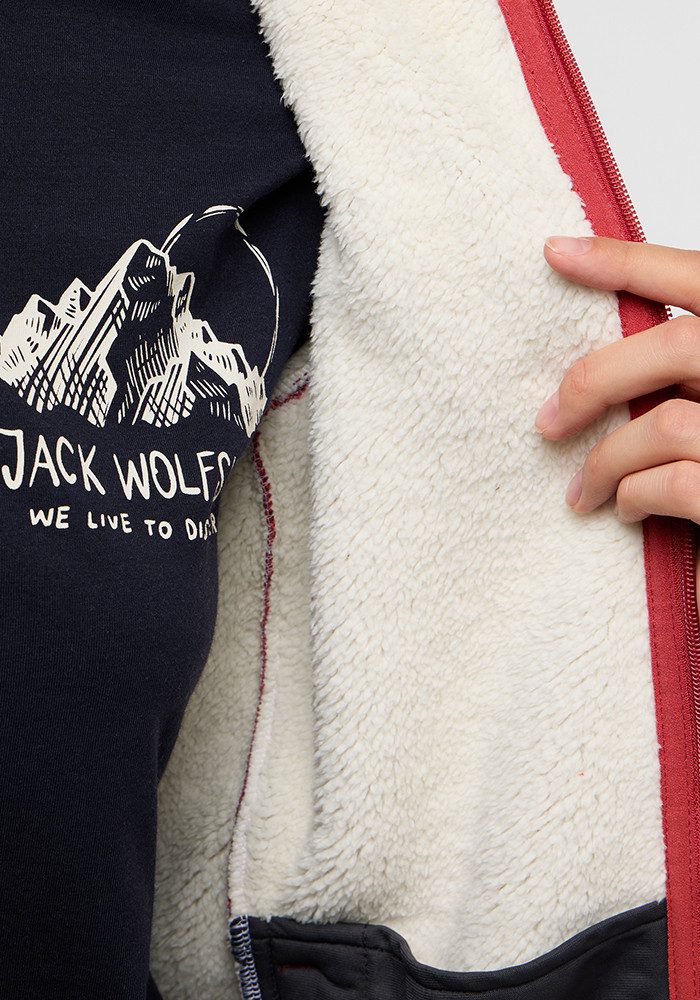 Jack Wolfskin Fleecejack KAMINFEUER HOODED JKT W