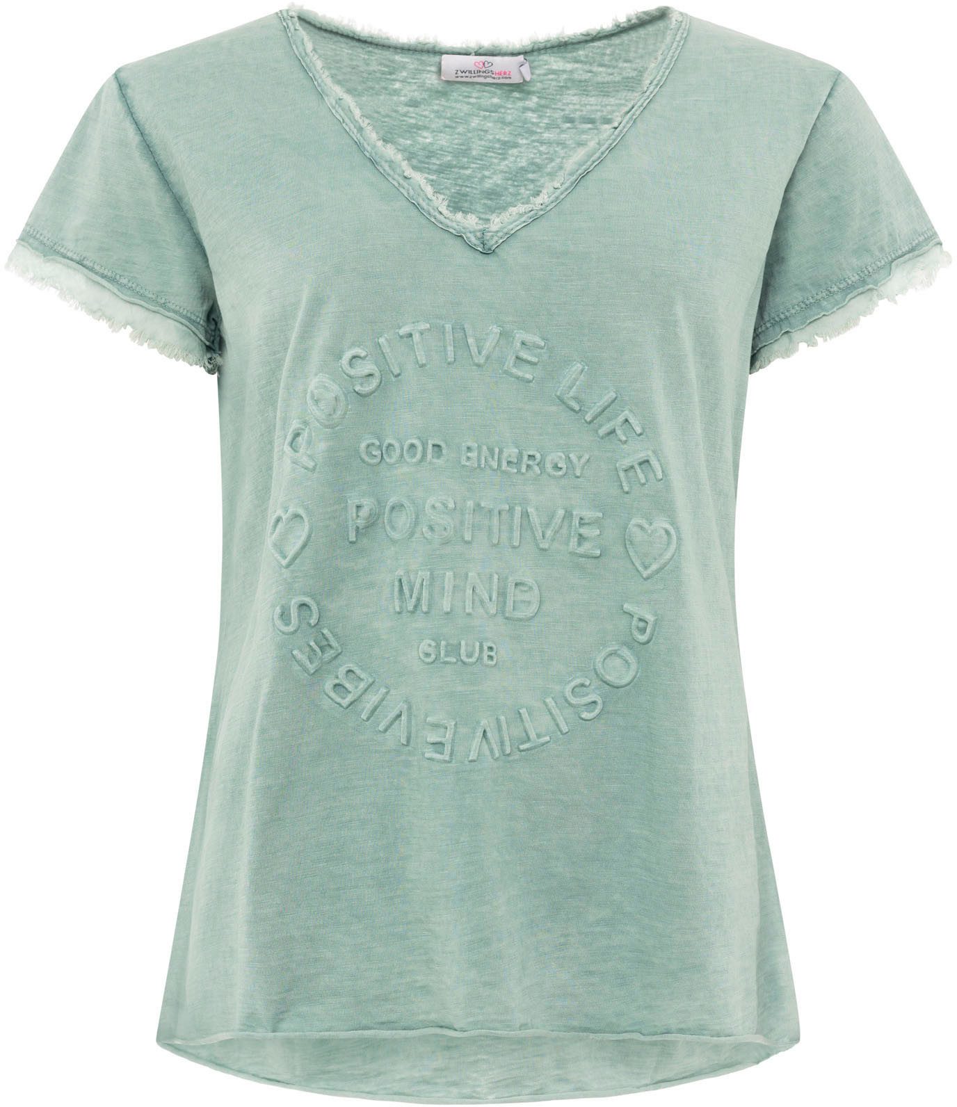 Zwillingsherz T-shirt Positive Mind