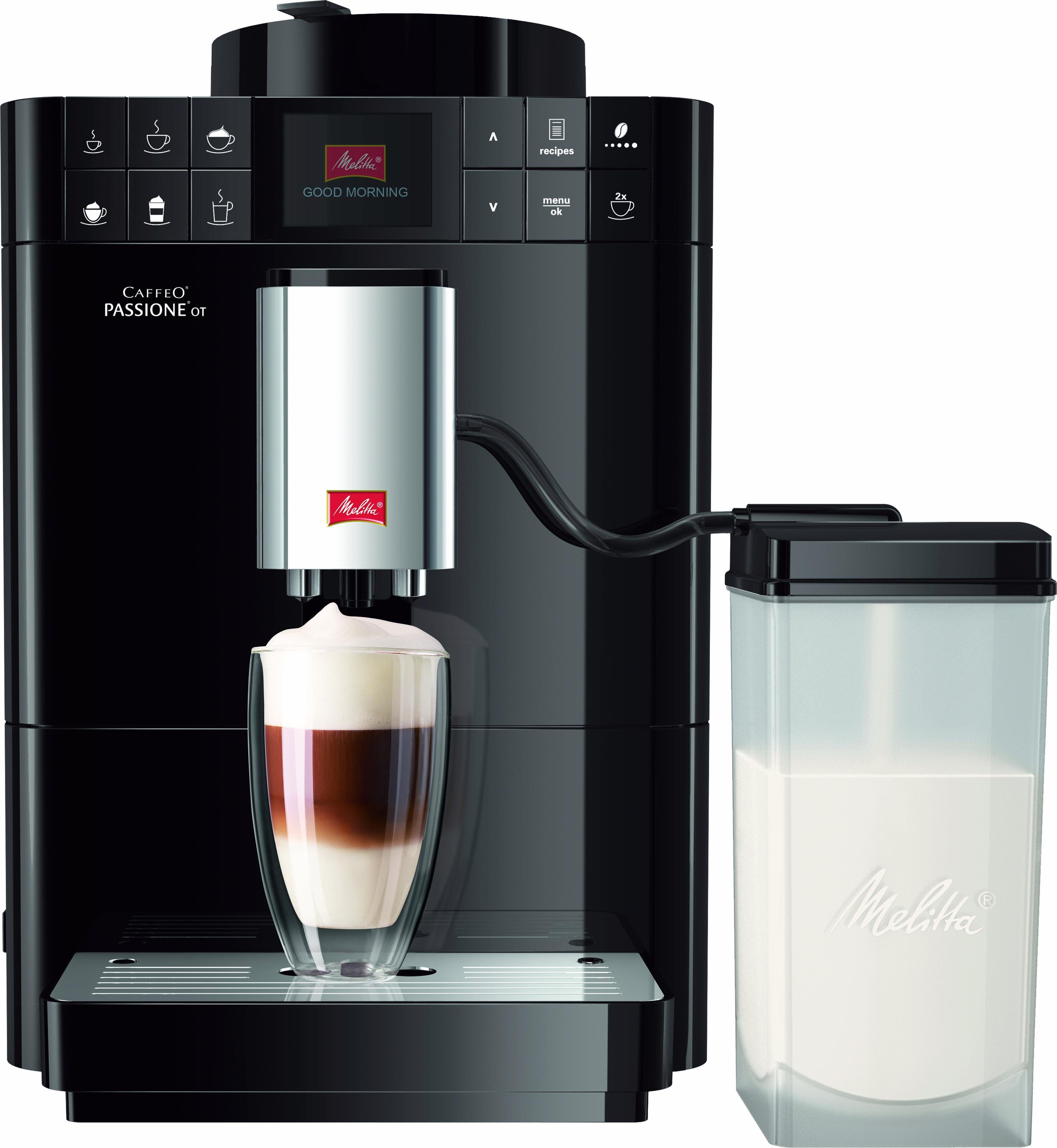 Melitta Volautomatisch koffiezetapparaat Passione® One Touch F53/1-101, zilverkleur, One-touch-functie , per kopje precies de juiste hoeveelheid versgemalen bonen
