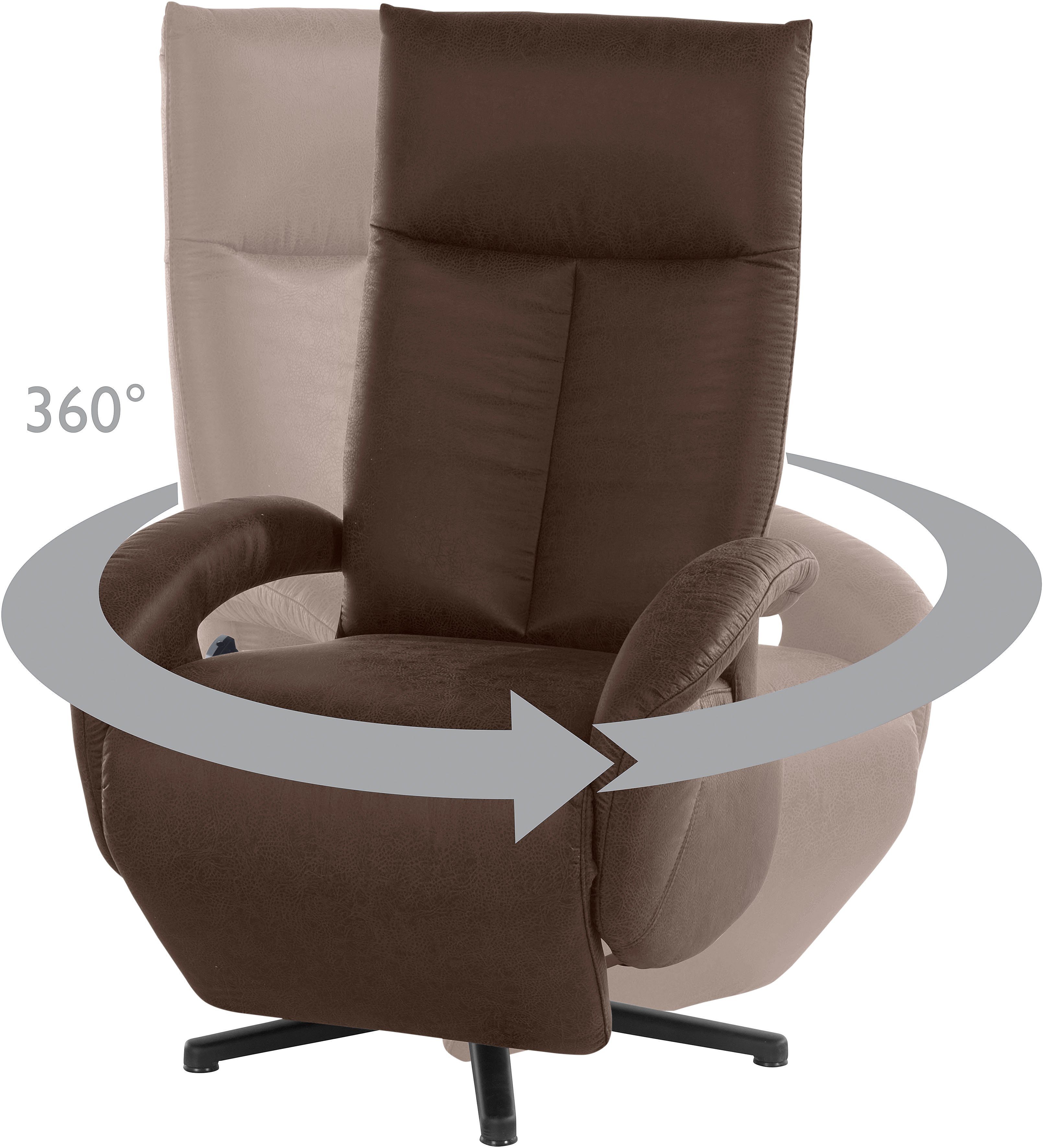 sit&more Relaxfauteuil Tycoon naar keuze handmatig, met twee motoren of met accu of met 2 motoren