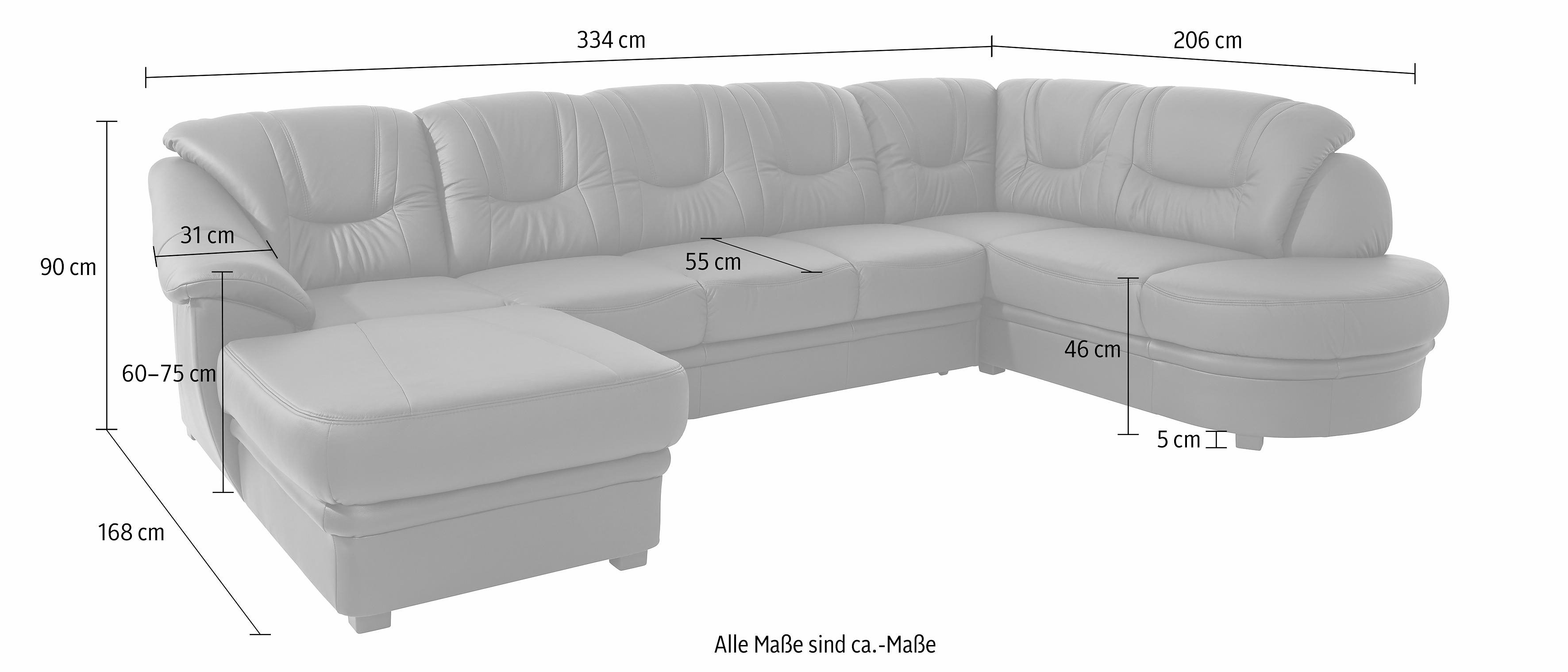 sit&more Zithoek Savoni U-vorm optioneel met slaapfunctie