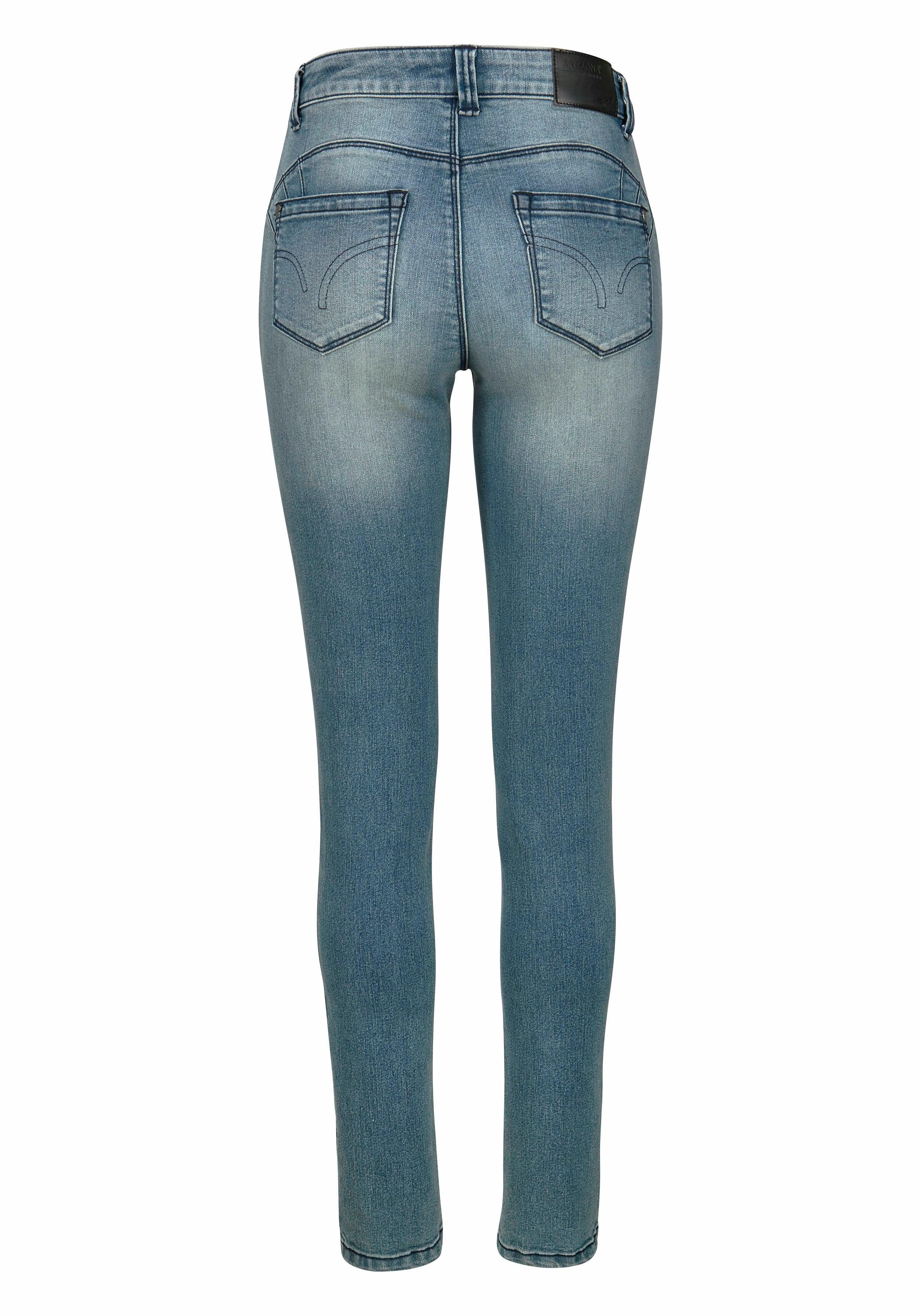 Arizona Skinny fit jeans Shaping skinny pasvorm, normale taille, in stretchkwaliteit, used-look