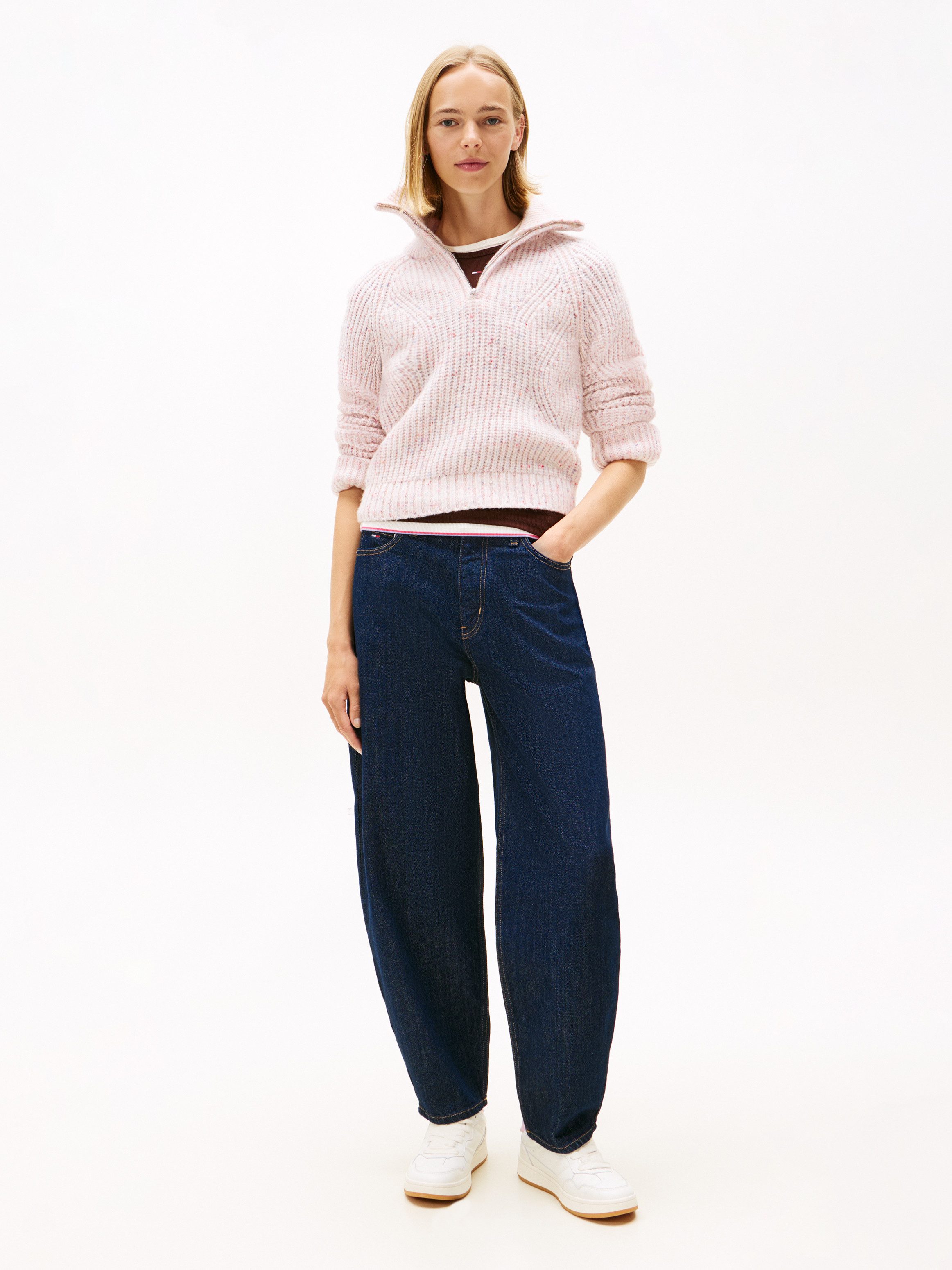 TOMMY JEANS Schipperstrui TJW NEP 1/4 ZIP SWEATER