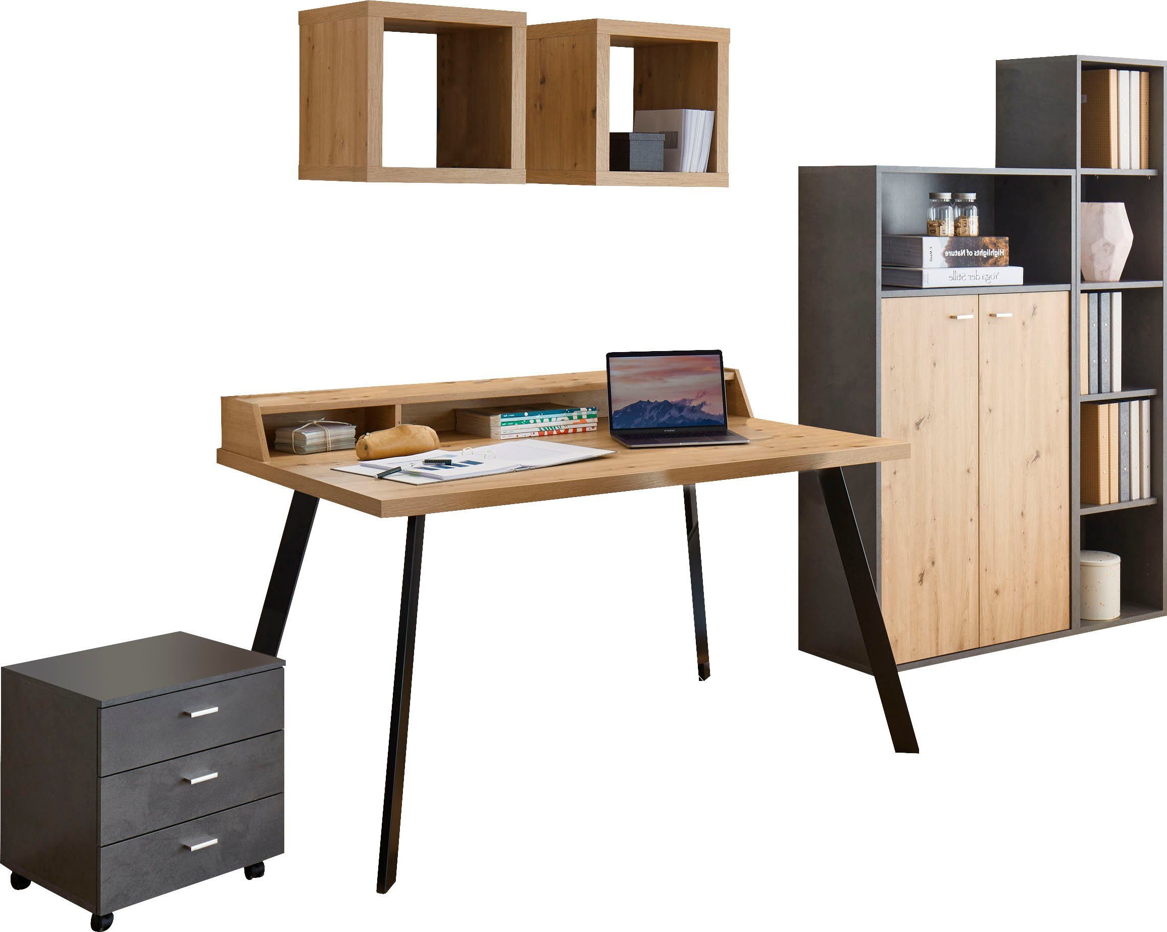 Mäusbacher Kantoormeubelset Big System Office (7-delig) kantoorsets beige