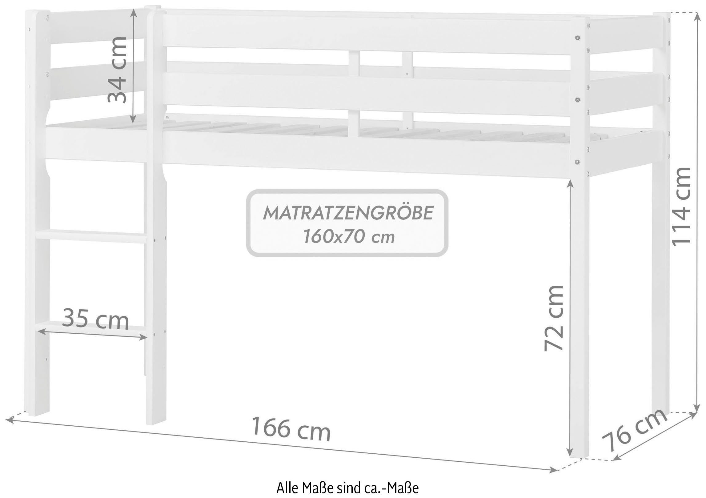 Hoppekids Speelbed ECO COMFORT, hoogslaper, deelbaar in 2 eenpersoonsbedden