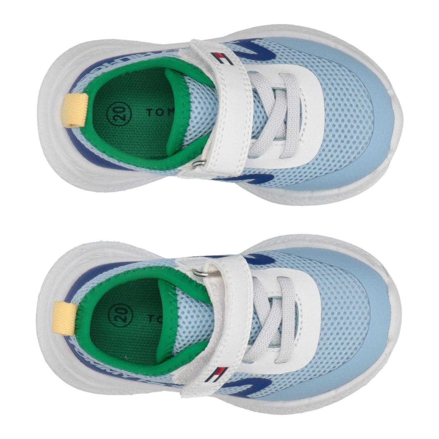 Tommy Hilfiger Sneakers , slip-on sneakers, klittenbandschoen met grote logo-opdruk