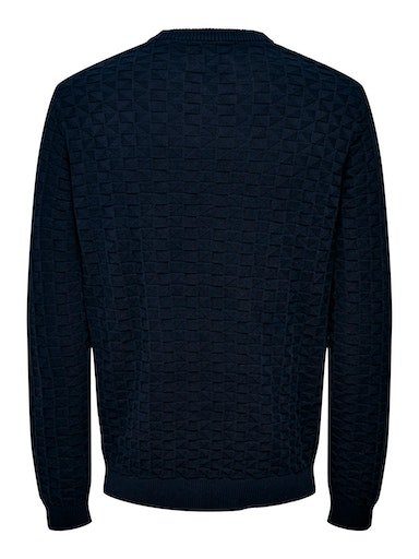ONLY & SONS Trui met ronde hals ONSKALLE REG 12 STRUC CREW KNIT NOOS