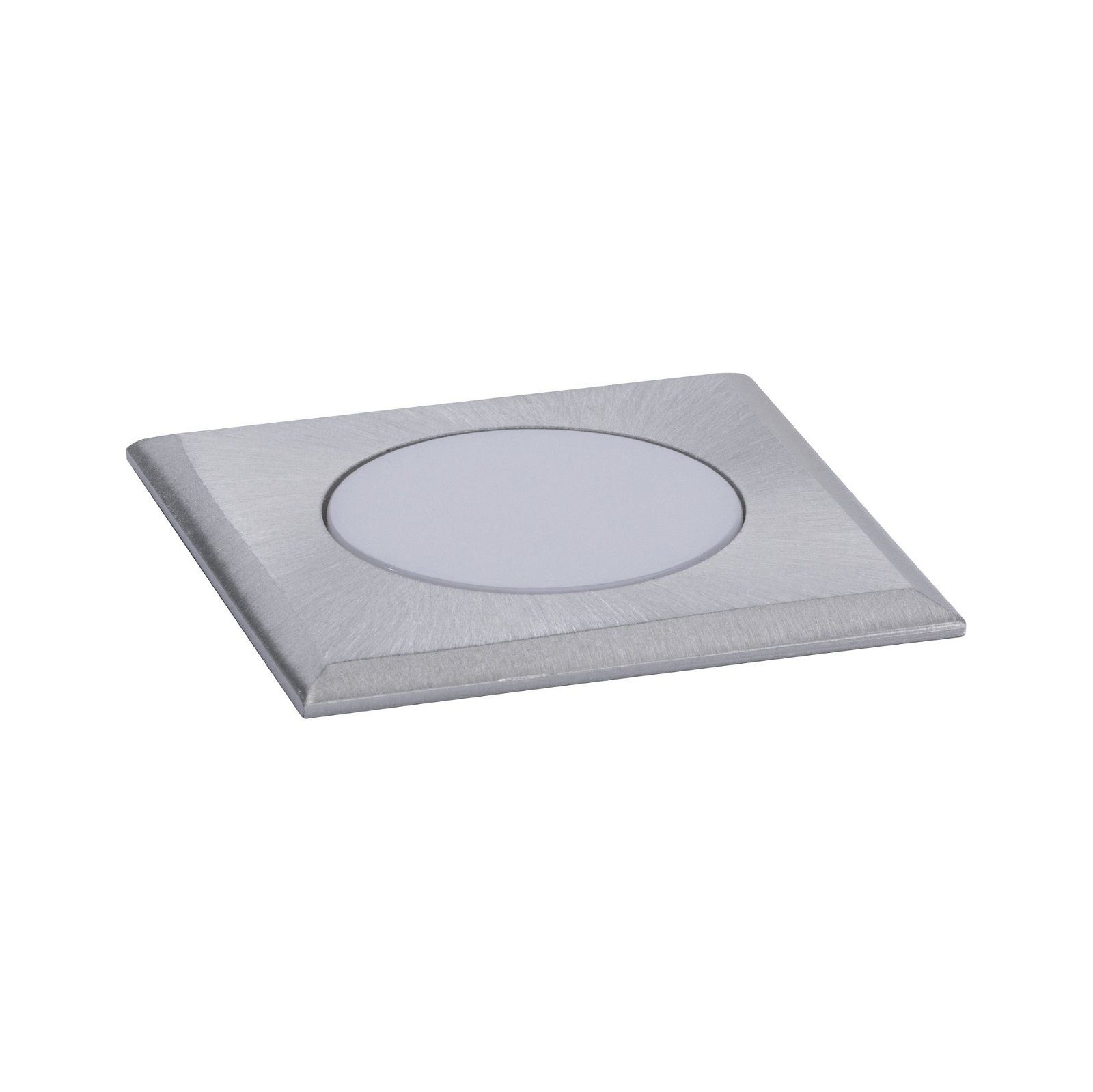 Paulmann Ledinbouwlamp House vierkant 50x50mm 3000K 2W 60lm 230V Geborsteld RVS, Kunststof (1 stuk)