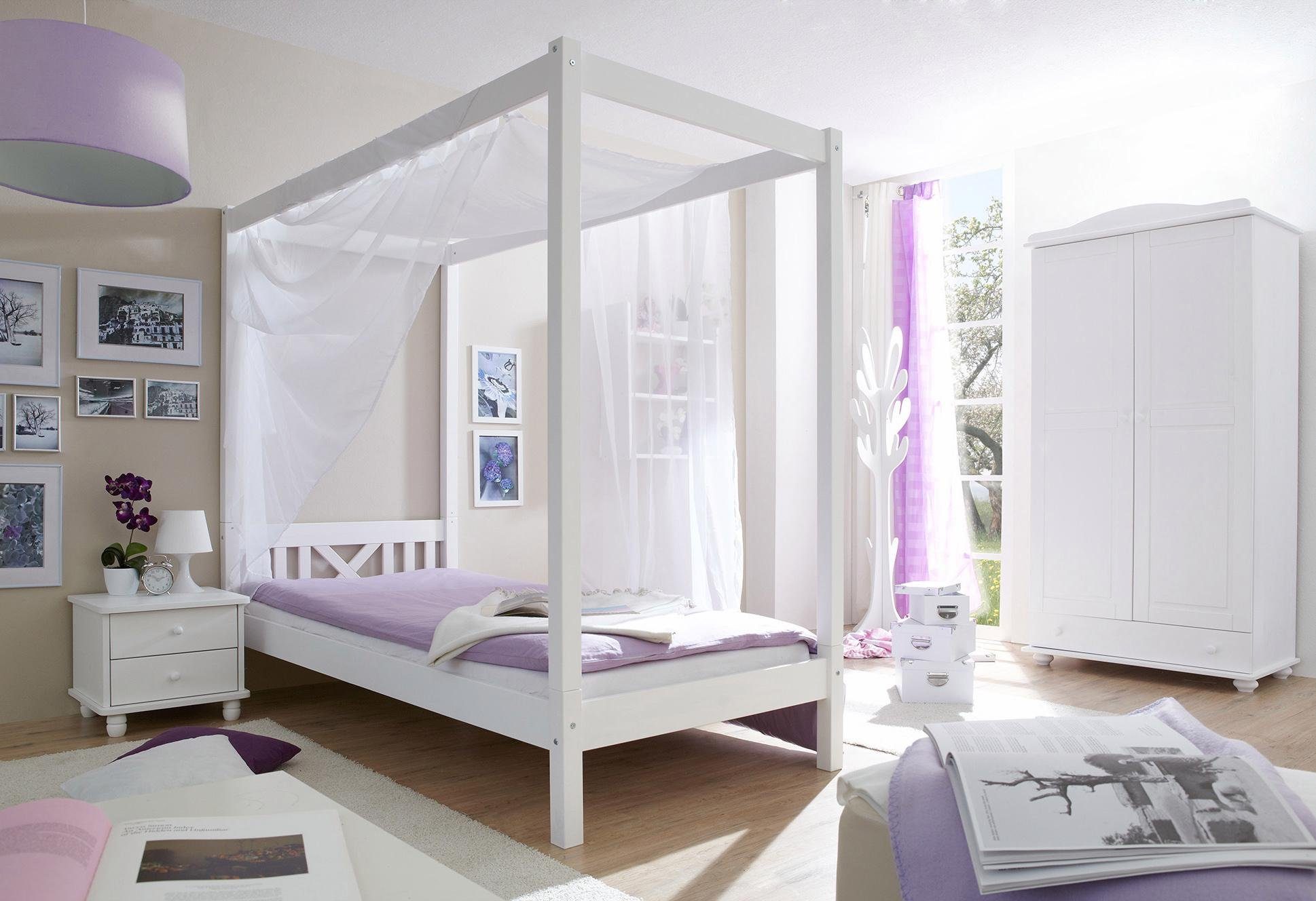 Ticaa Hemelbed LaLuna bedden wit