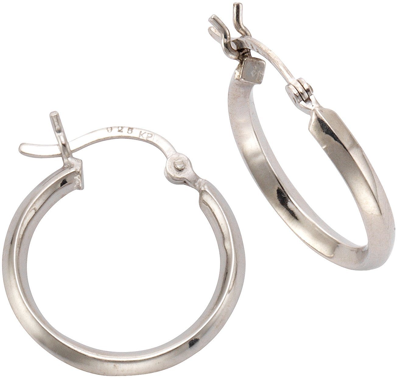 Firetti Oorringen Sieraad cadeau zilver 925 basic glanzend verschillende maten