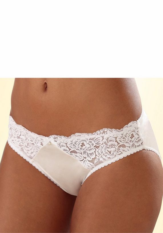 LASCANA slip met jacquard-kant LASCANA slip met jacquard-kant