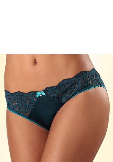 LASCANA slip met jacquard-kant LASCANA slip met jacquard-kant