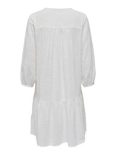 Only Tuniekjurk ONLVINNIE LIFE 3/4 LACE TUNIC WVN NOOS kan worden gedragen als mini jurk of tuniekblouse
